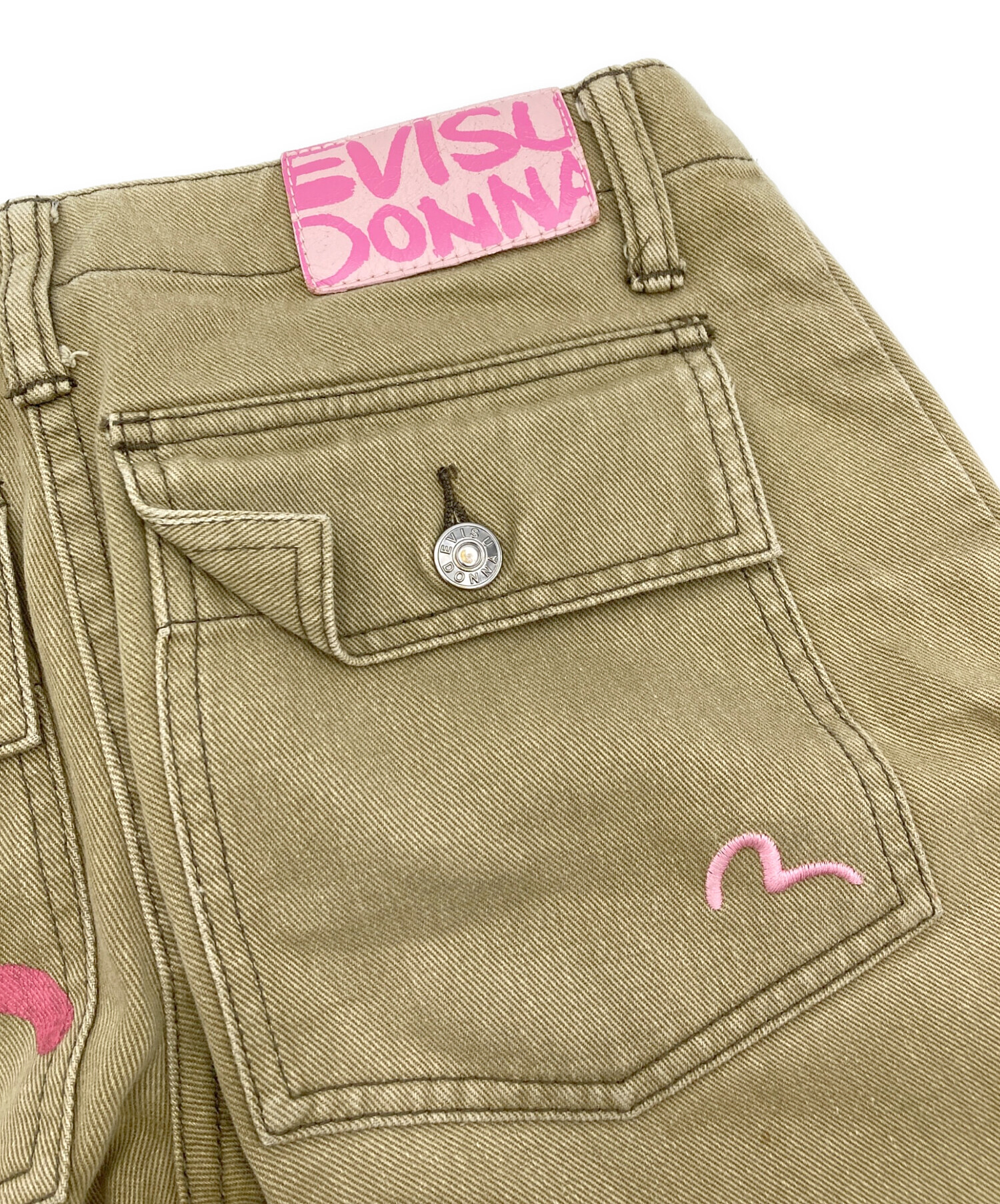 幸*音様 【貴重】EVISU donna ローライズパンツ S 中古・古着通販】EVISU DONNA (エヴィスドンナ) ローライズデニム