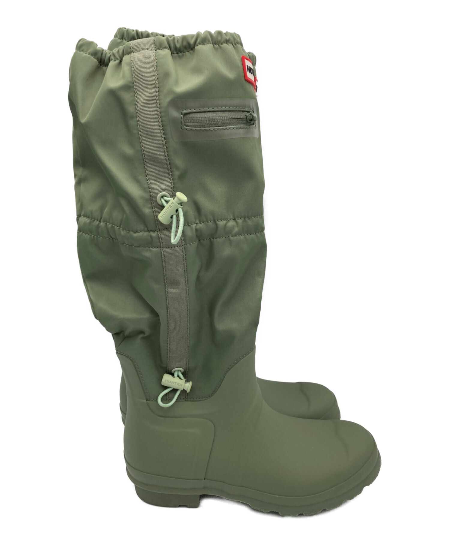中古・古着通販】HUNTER (ハンター) レインブーツ カーキ サイズ:23cm