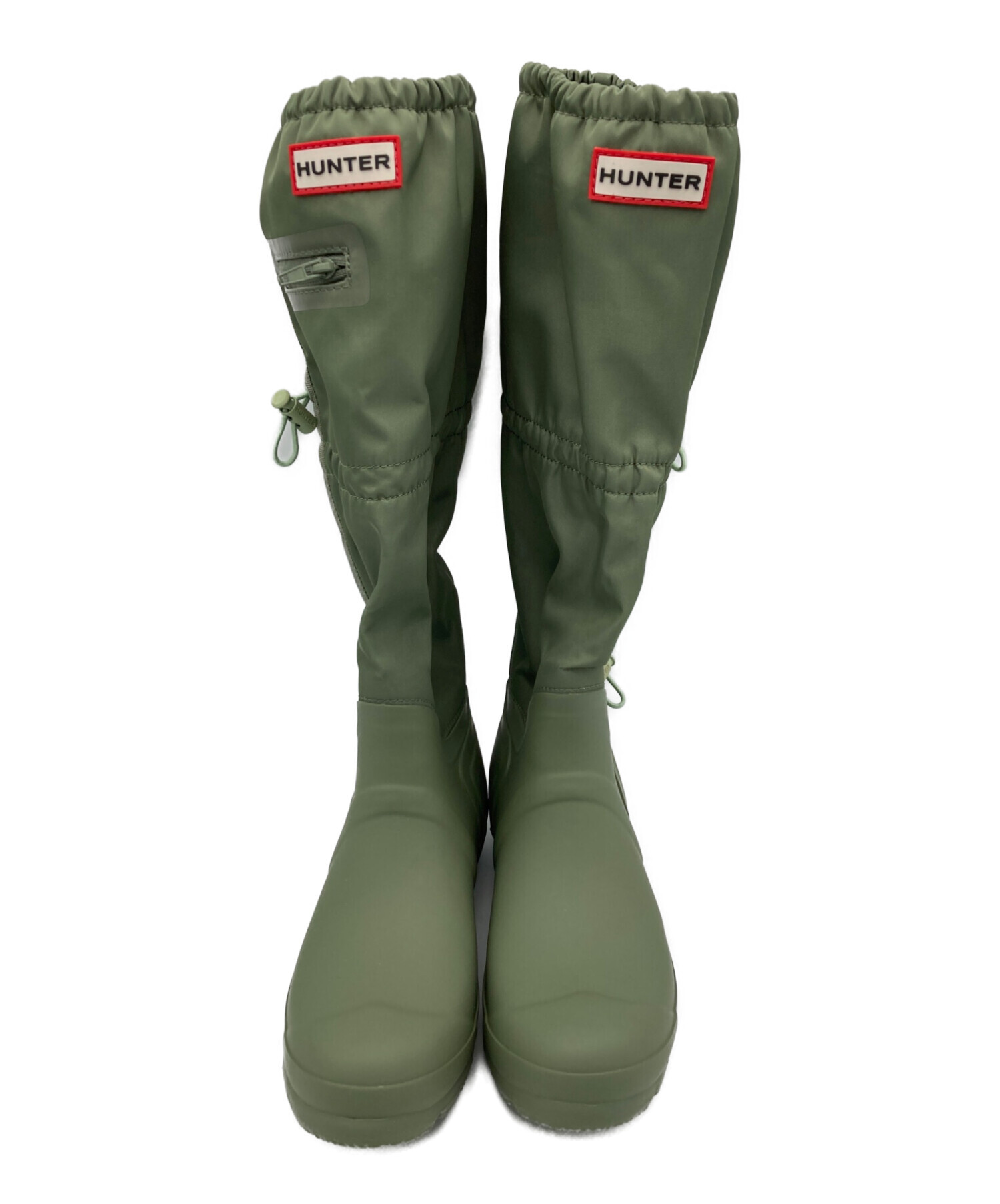 HUNTER レインシューズ カーキ　サイズ38 中古・古着通販】HUNTER (ハンター) レインブーツ カーキ サイズ:23cm