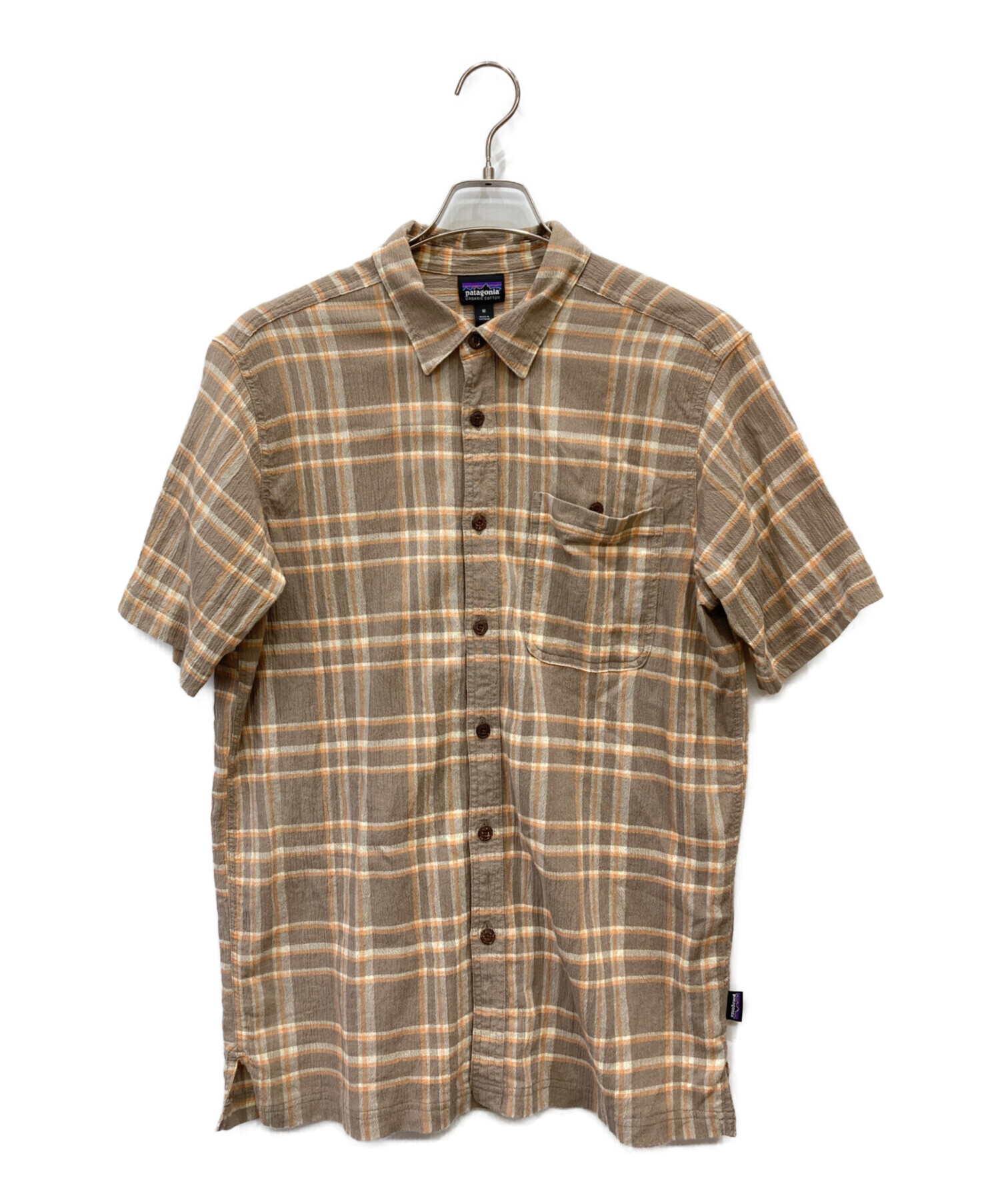 中古・古着通販】Patagonia (パタゴニア) 半袖シャツ ブラウン サイズ