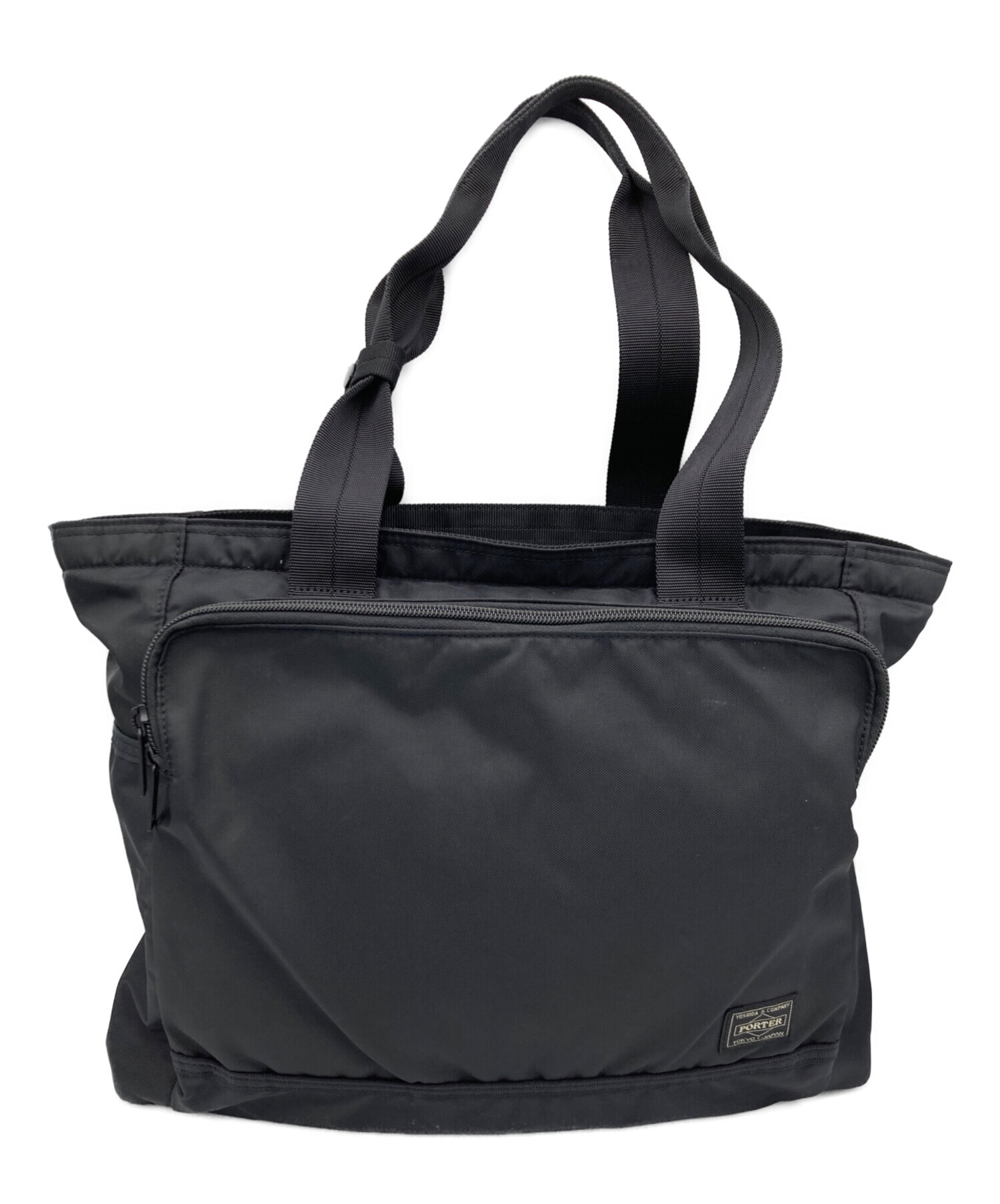 中古・古着通販】PORTER (ポーター) フラッシュトートバッグ ブラック