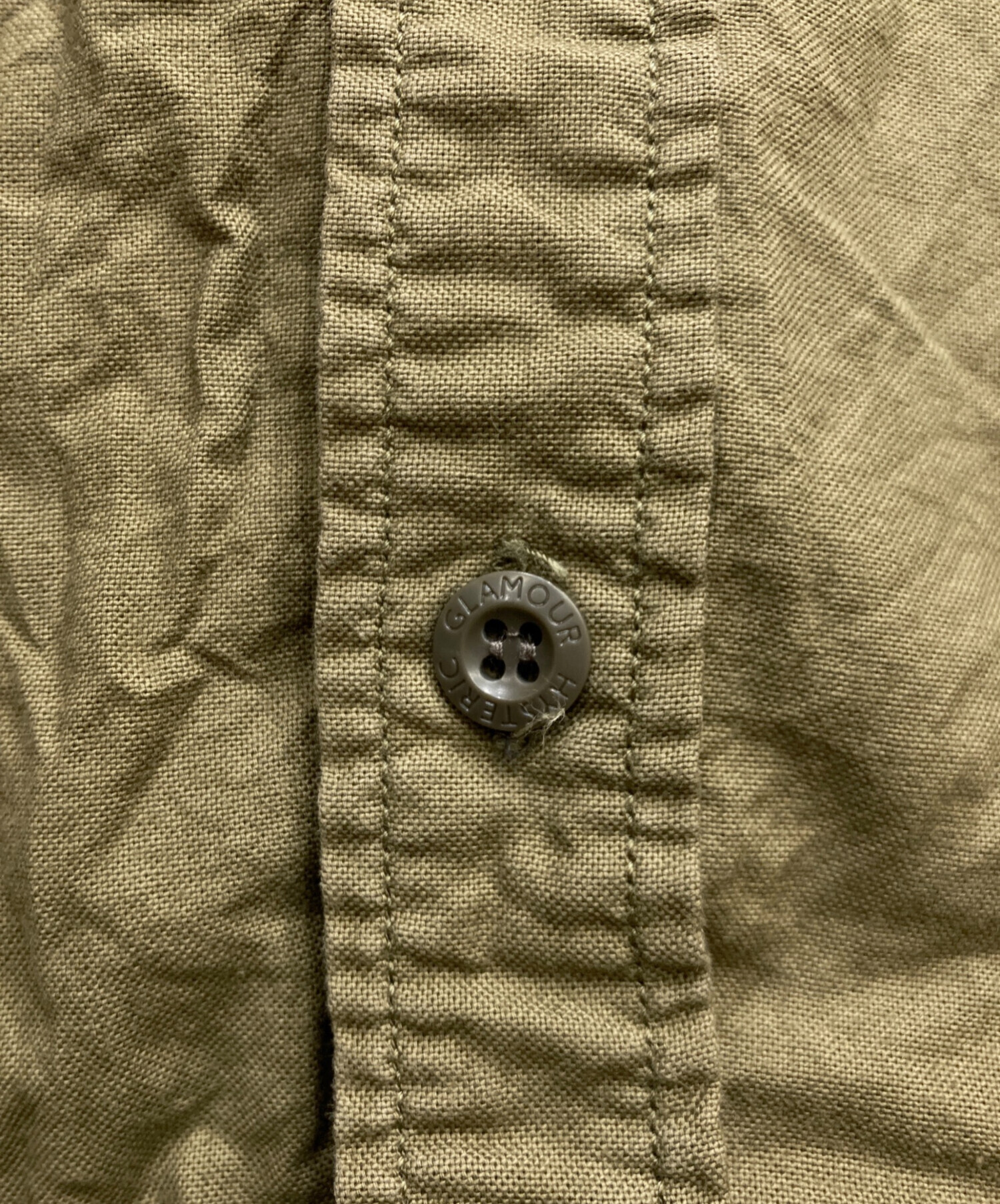 HYSTERIC GLAMOUR カジュアルシャツ XL カーキ 【古着】【中古】 中古・古着通販】Hysteric Glamour (ヒステリックグラマー) シャツ
