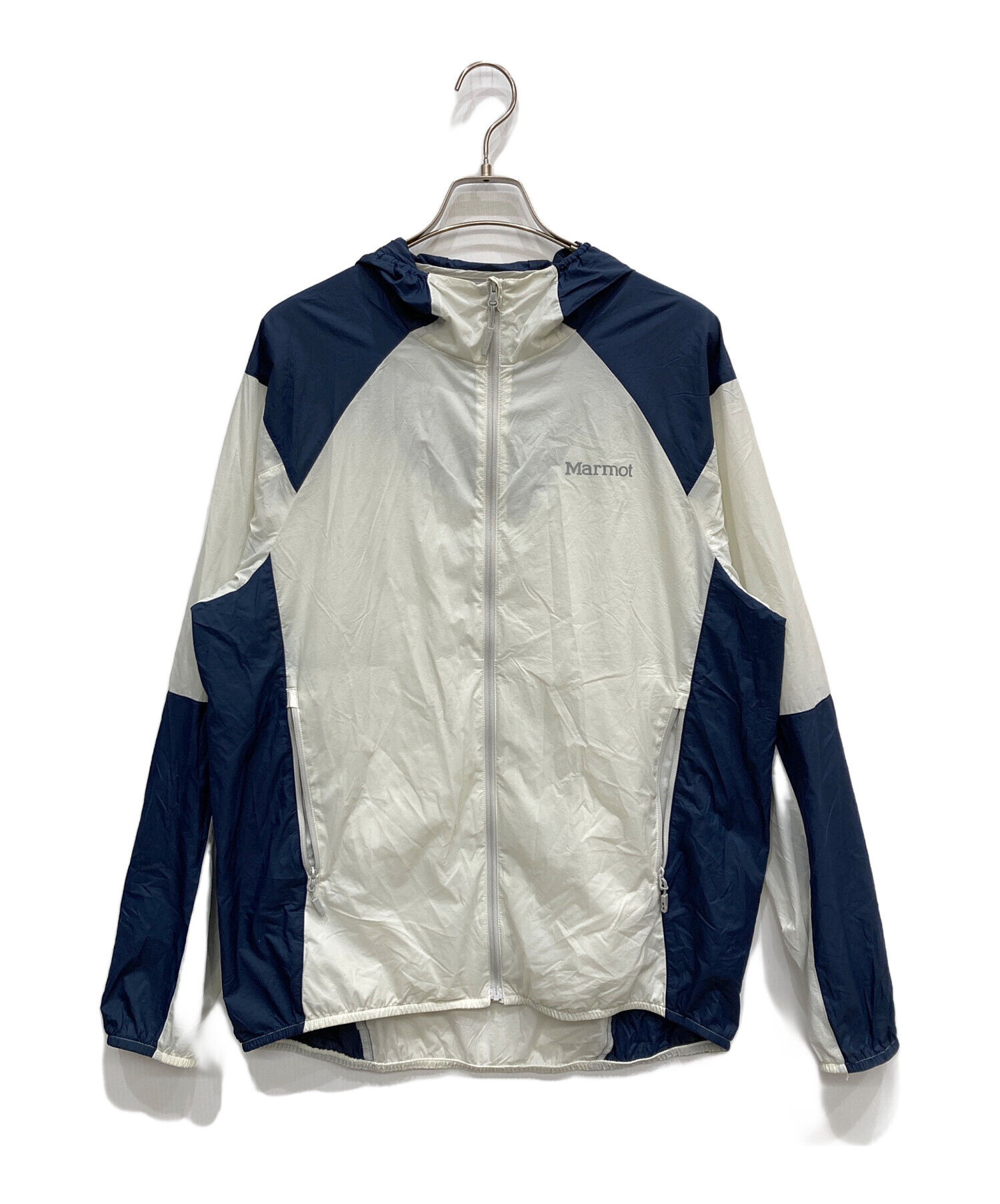 Marmot マーモット ブルゾン L 白 【古着】【中古】【送料無料】 中古・古着通販】Marmot (マーモット) A-con Jacket ネイビー サイズ