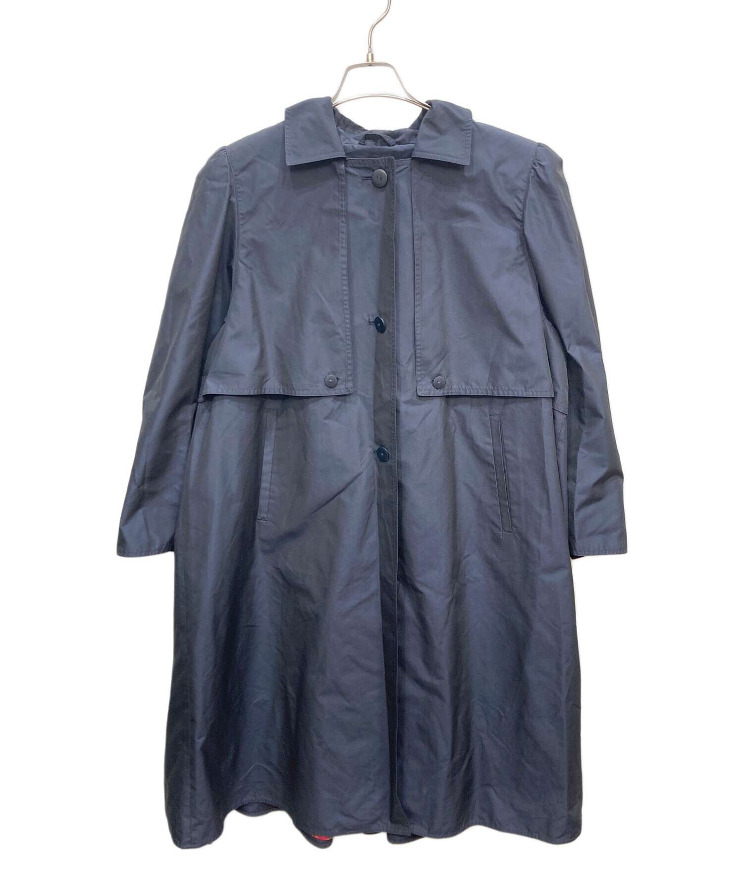 中古・古着通販】HERNO (ヘルノ) ステンカラーコート ネイビー サイズ