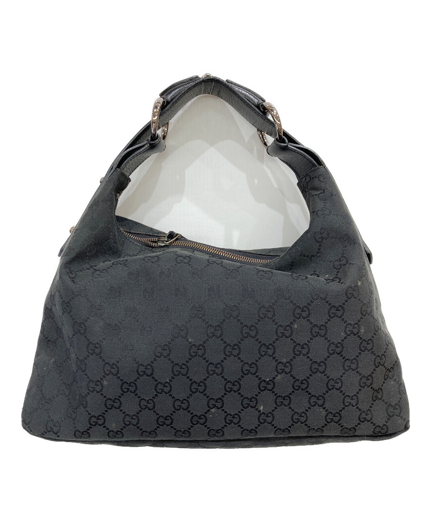 グッチ　ホースビット　ワンショルダーバッグ　GGキャンバス 中古・古着通販】GUCCI (グッチ) ホースビット GGキャンバス ワン