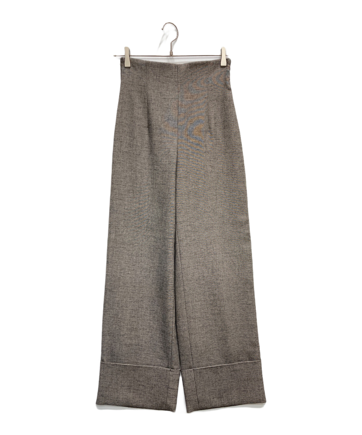 Clan(クラン) 中古・古着通販】CLAN (クラン) HIGH WAIST WIDE PANTS グレー サイズ
