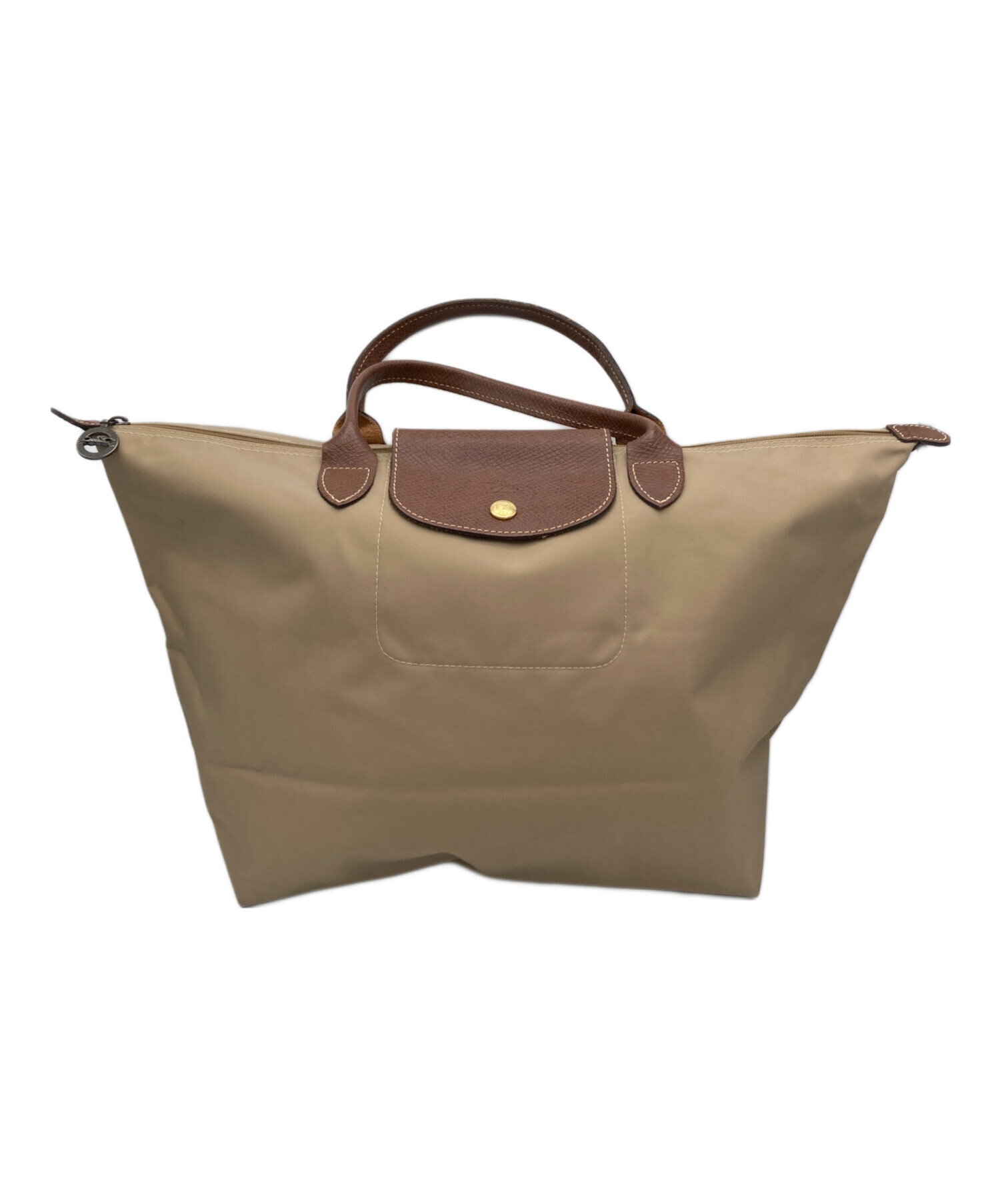【中古美品】LONGCHAMP ルプリアージュ ベージュ L 中古・古着通販】LONGCHAMP (ロンシャン) ルプリアージュ M トート