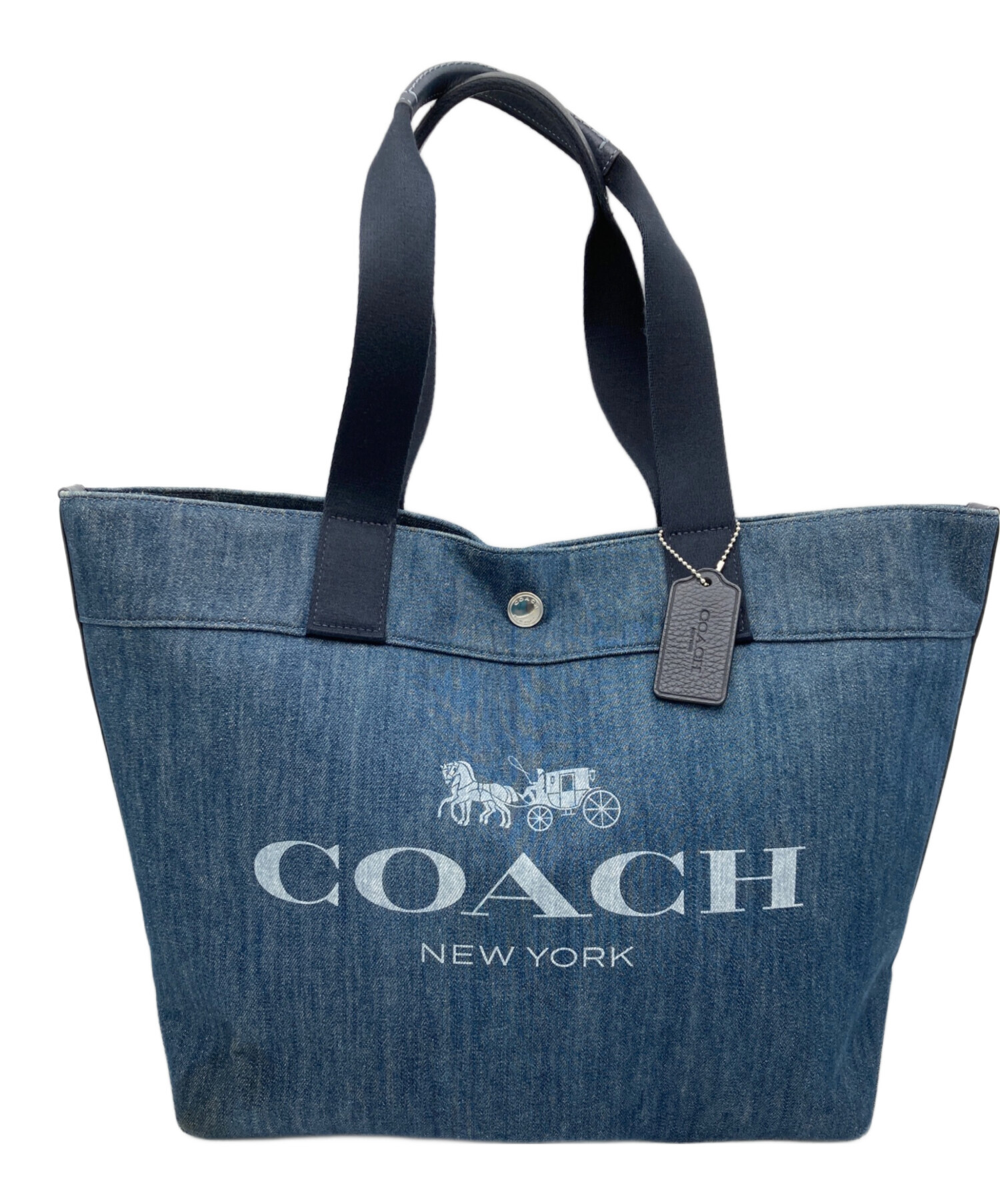 中古・古着通販】COACH (コーチ) トートバッグ ブルー｜ブランド・古着