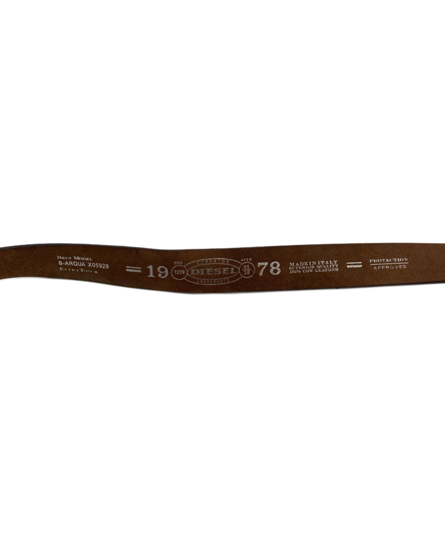 中古・古着通販】DIESEL (ディーゼル) レザーベルト ブラウン サイズ