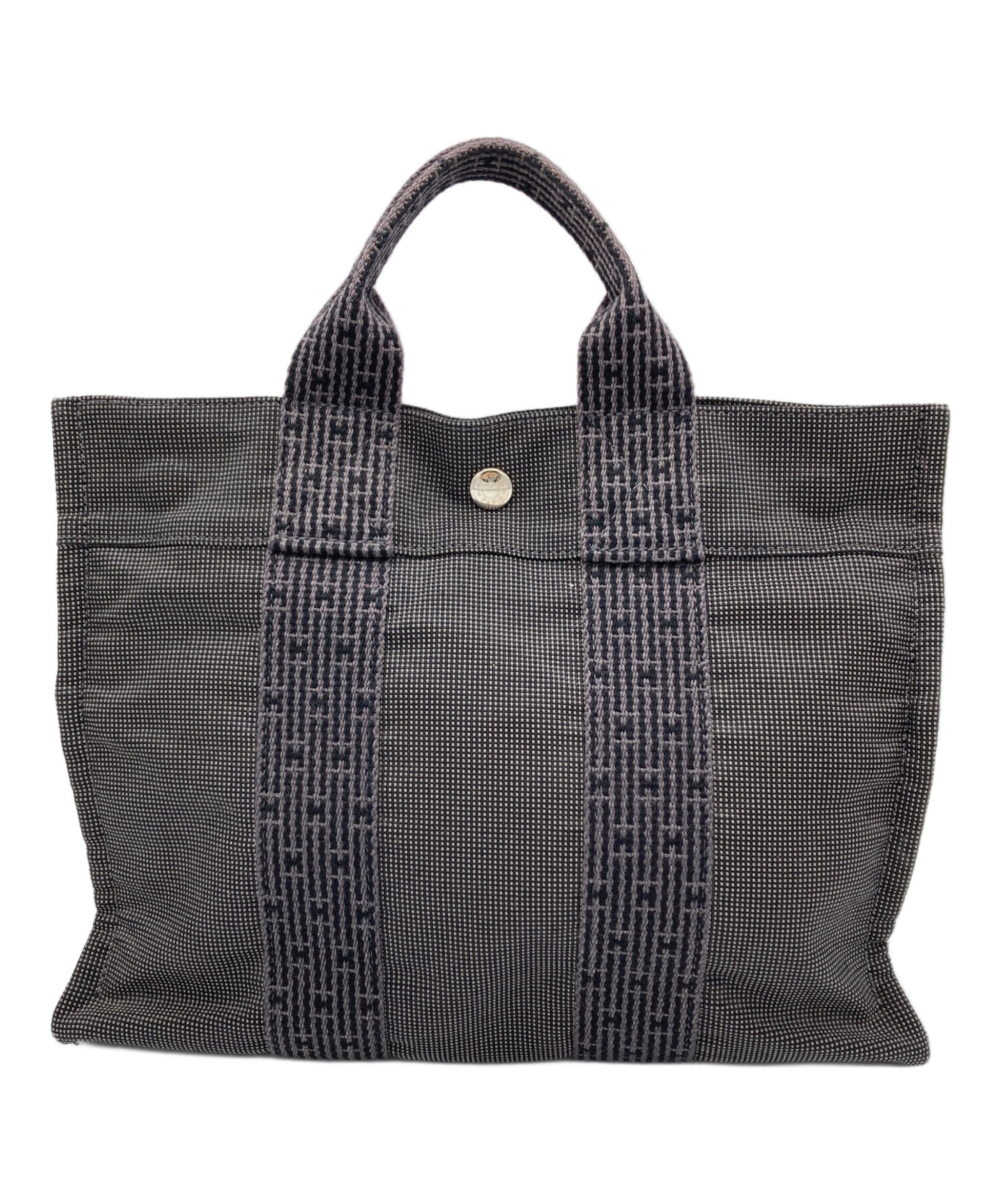 HERMES (エルメス) エールラインハンドバッグ メンズ ハンドバッグ 中古 中古・古着通販】HERMES (エルメス) エールライン PM グレー｜ブランド