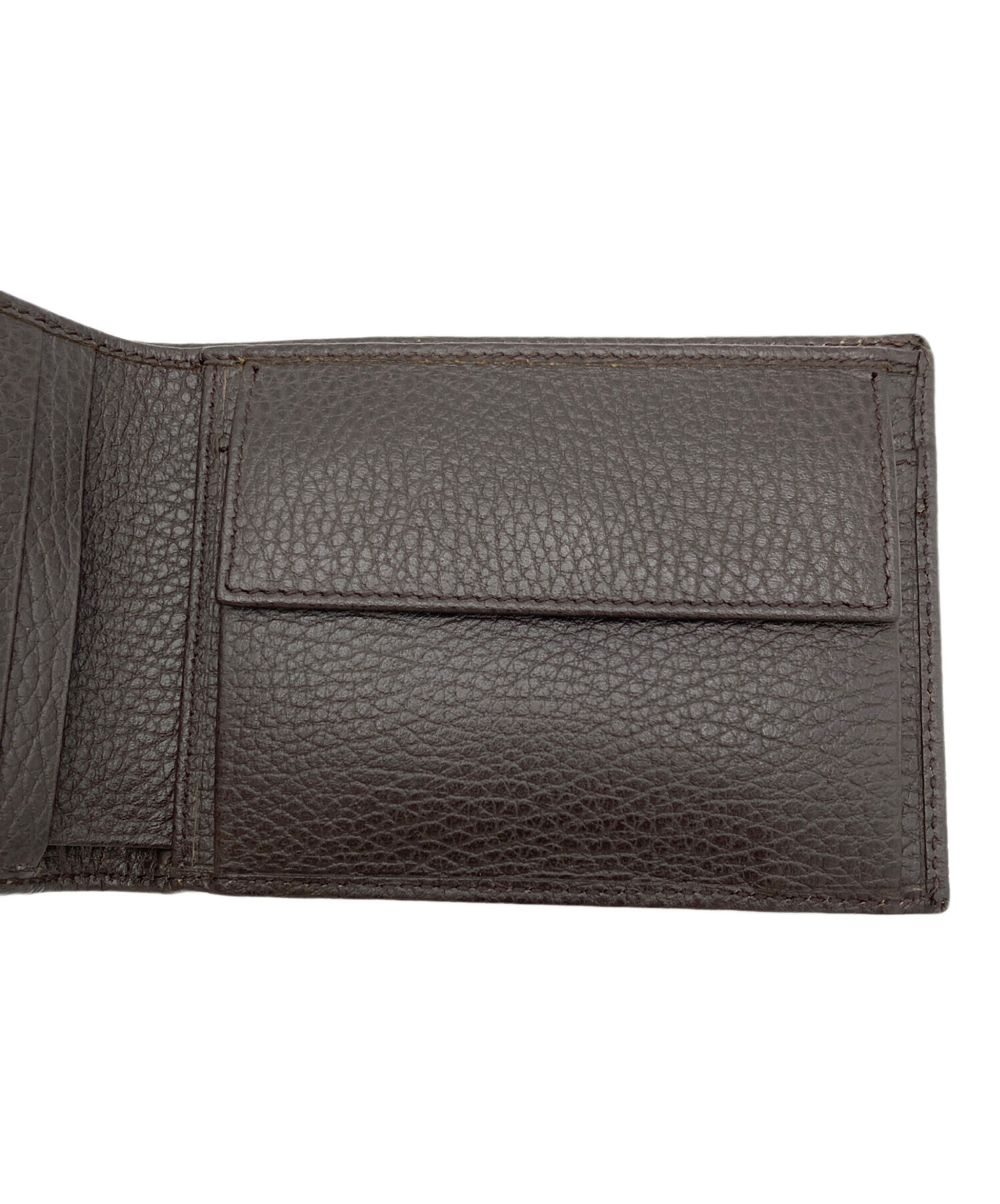 中古・古着通販】GUCCI (グッチ) GGキャンバス 2つ折り財布 ブラウン