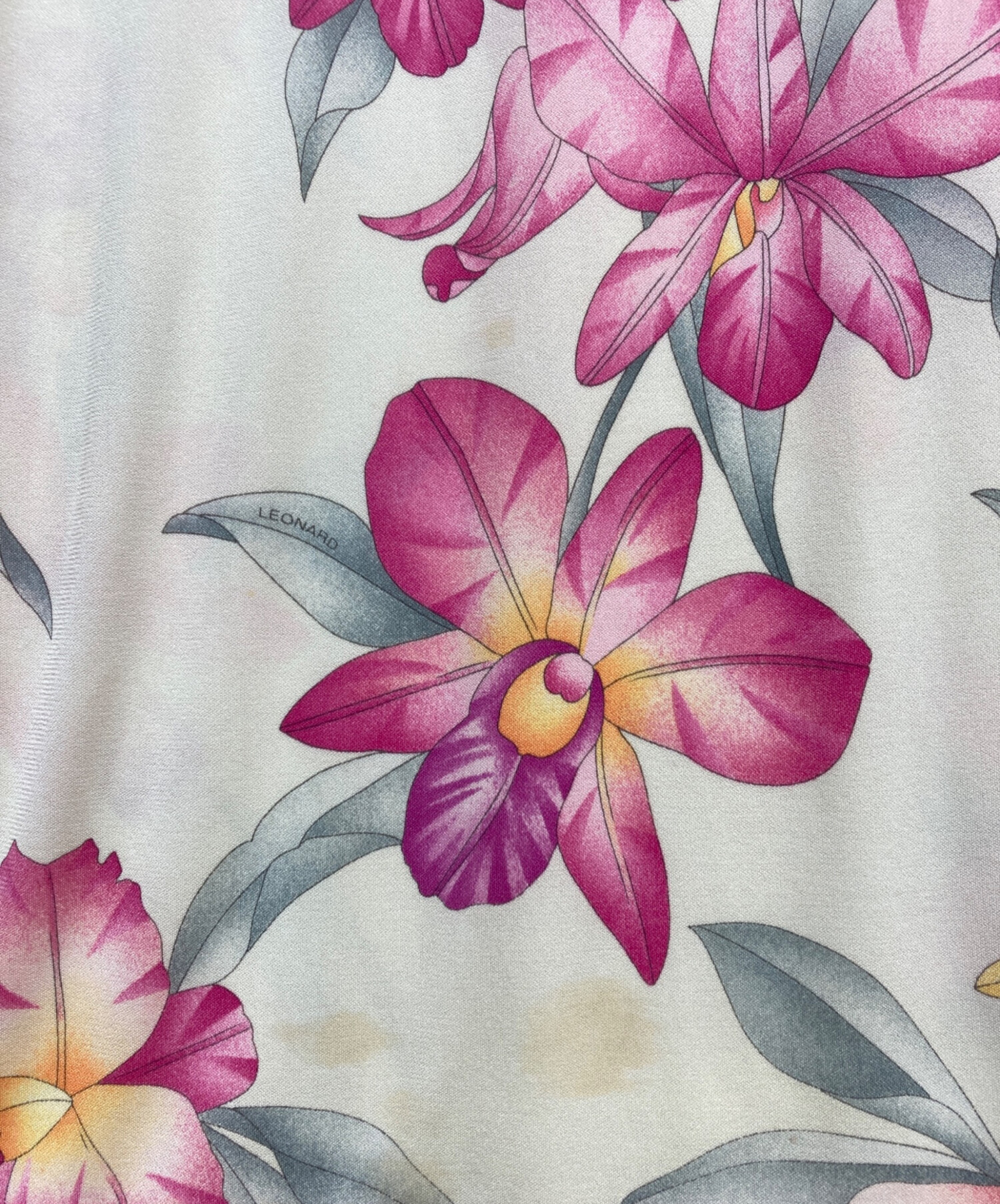 LEONARD FASHION 花柄ワンピース サイズ42 中古・古着通販】LEONARD FASHION (レオナールファッション) 花柄