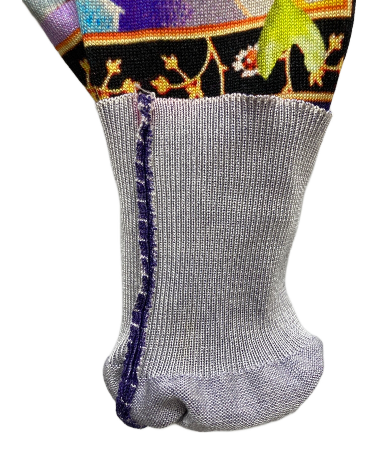 中古・古着通販】ETRO (エトロ) シルク混総柄カーディガン アイボリー