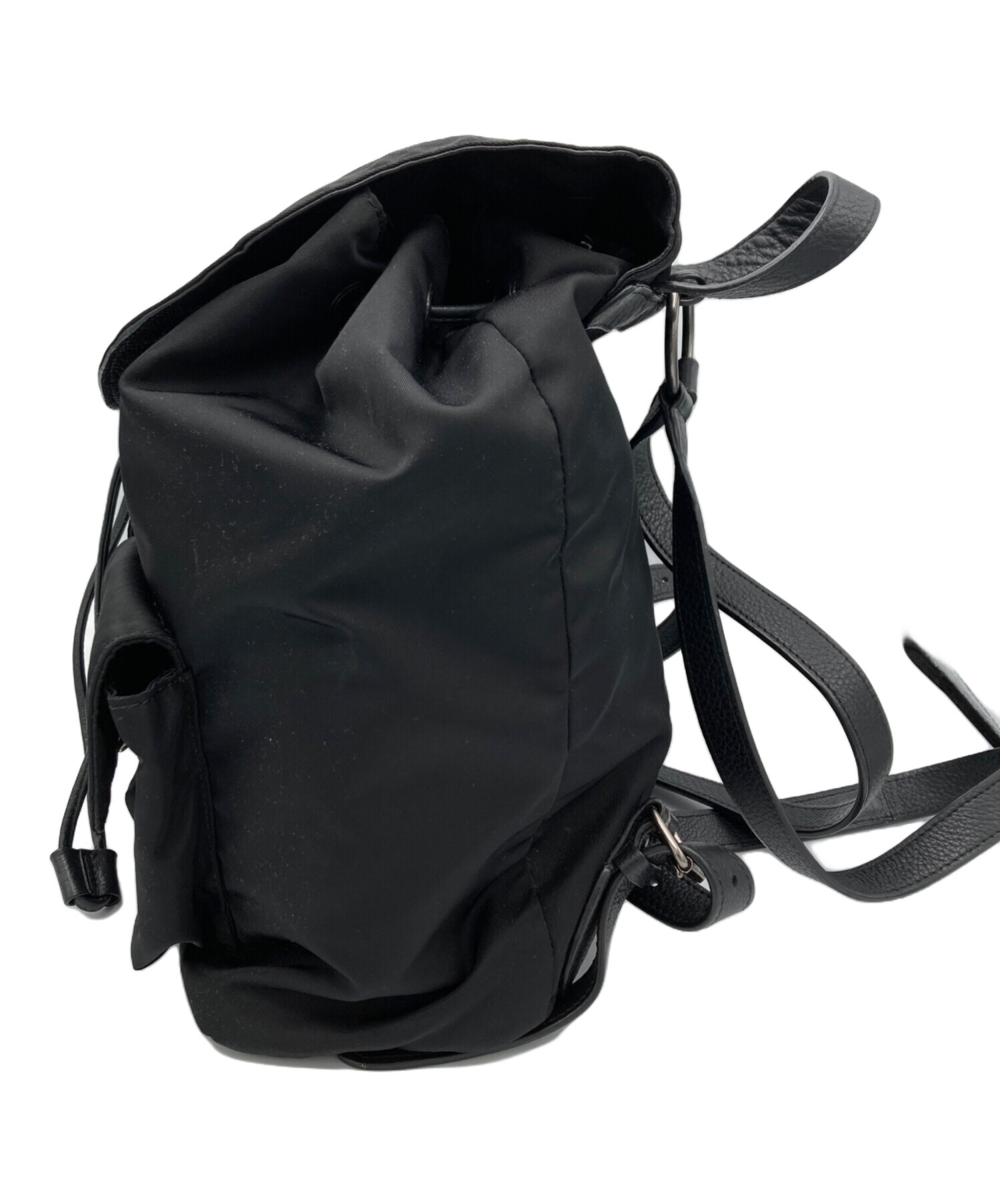 中古・古着通販】COACH (コーチ) ターンロック巾着リュック ブラック