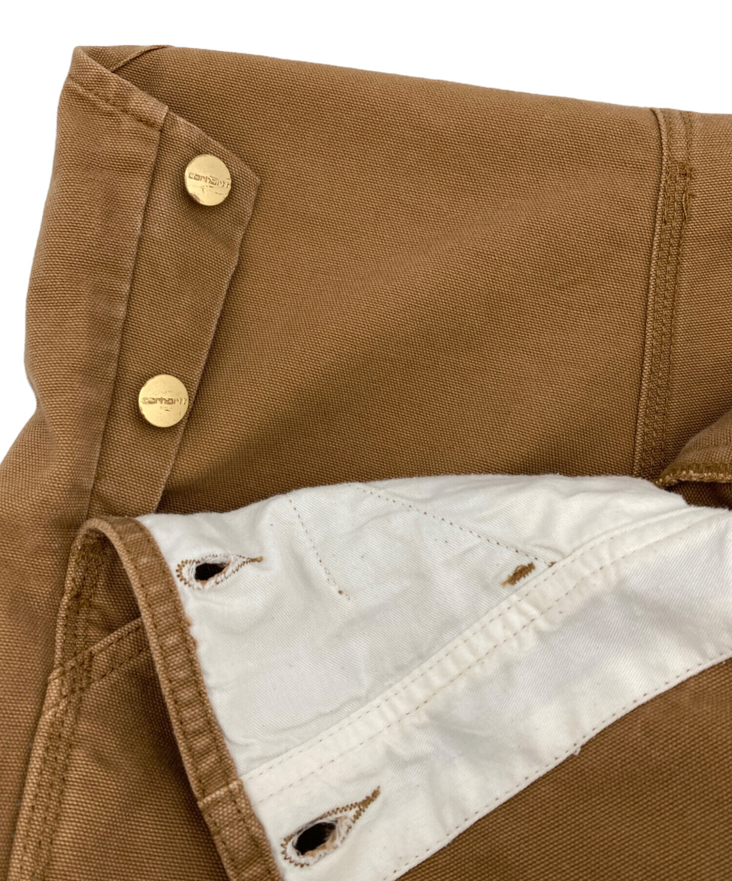 中古・古着通販】CarHartt (カーハート) ビブオーバーオール ブラウン