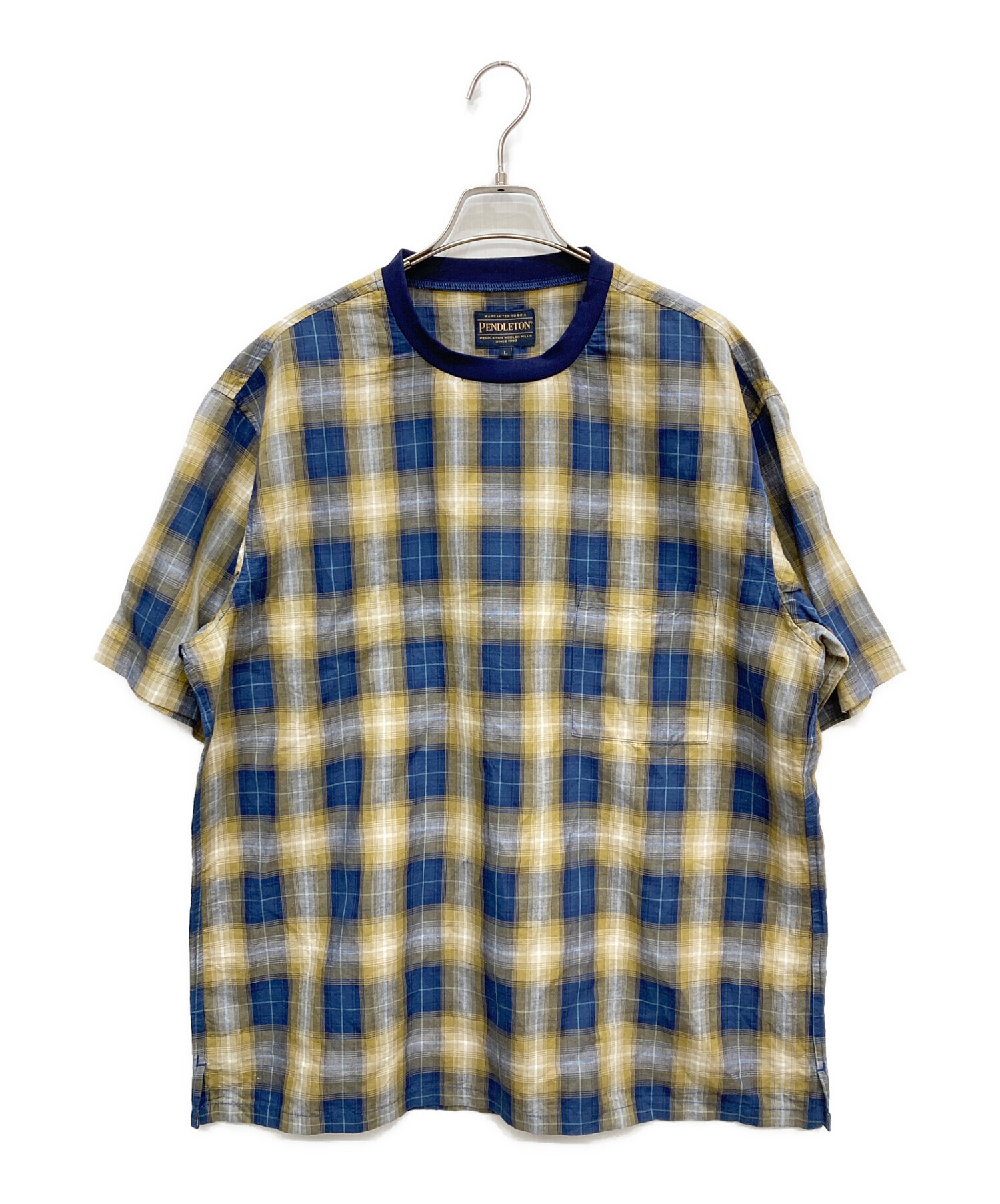 中古・古着通販】PENDLETON (ペンドルトン) 布帛Tシャツ ネイビー