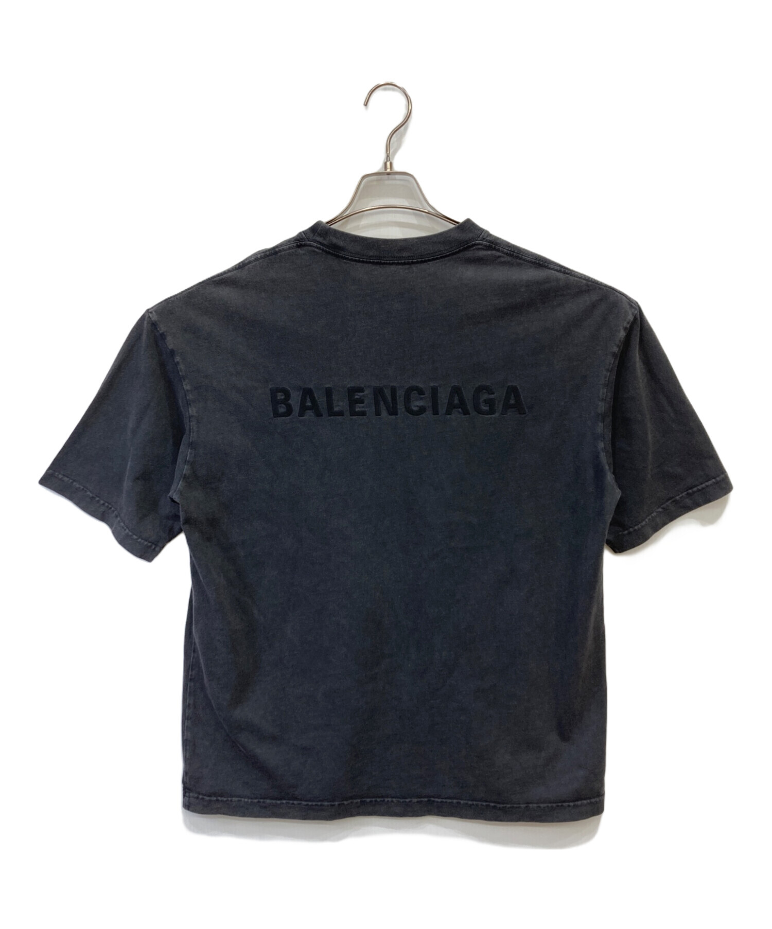 中古・古着通販】BALENCIAGA (バレンシアガ) ロゴ刺繍オーバーサイズT