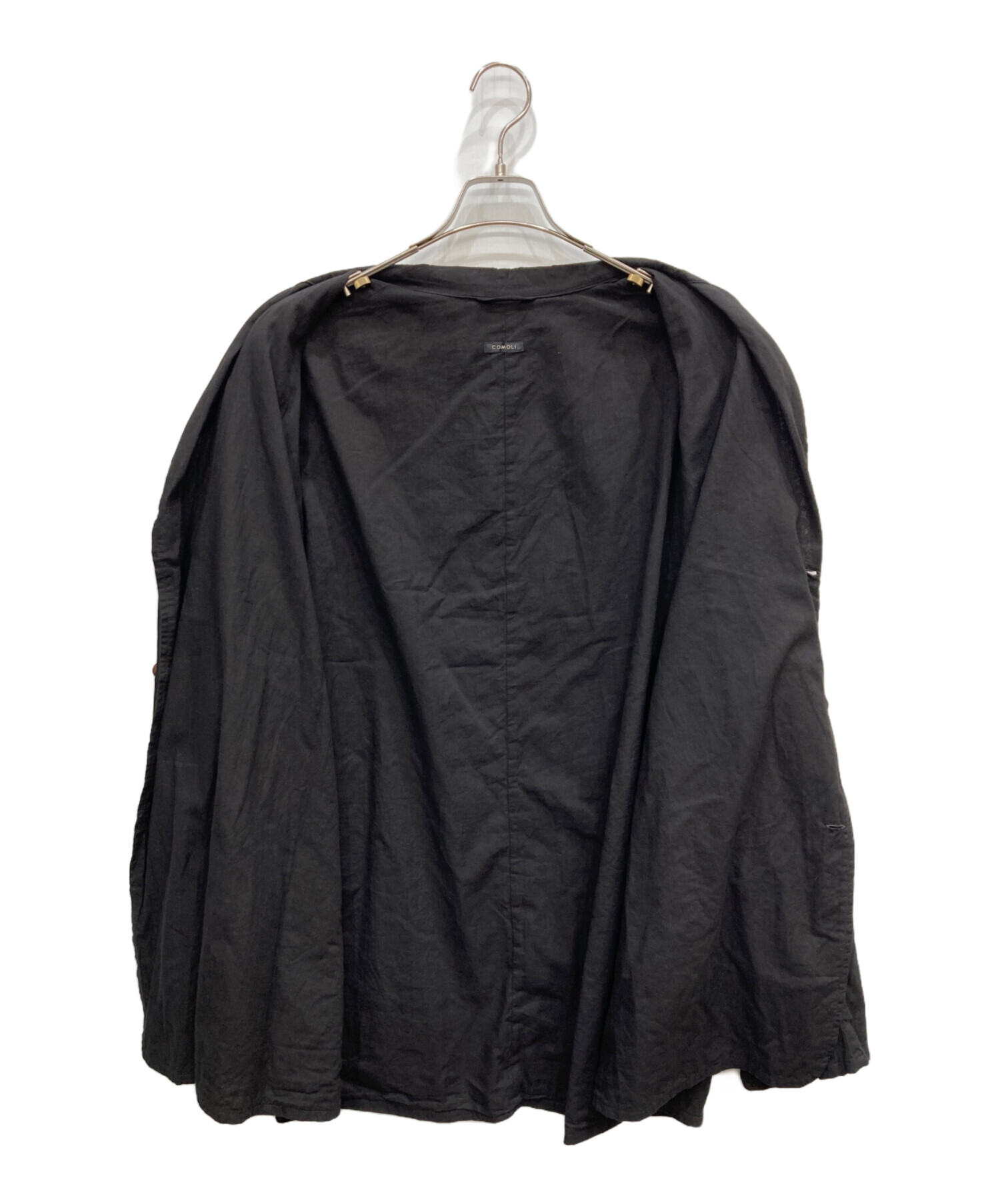 中古・古着通販】COMOLI (コモリ) KHADIｺｯﾄﾝ ｼﾞｬｹｯﾄ ブラック サイズ