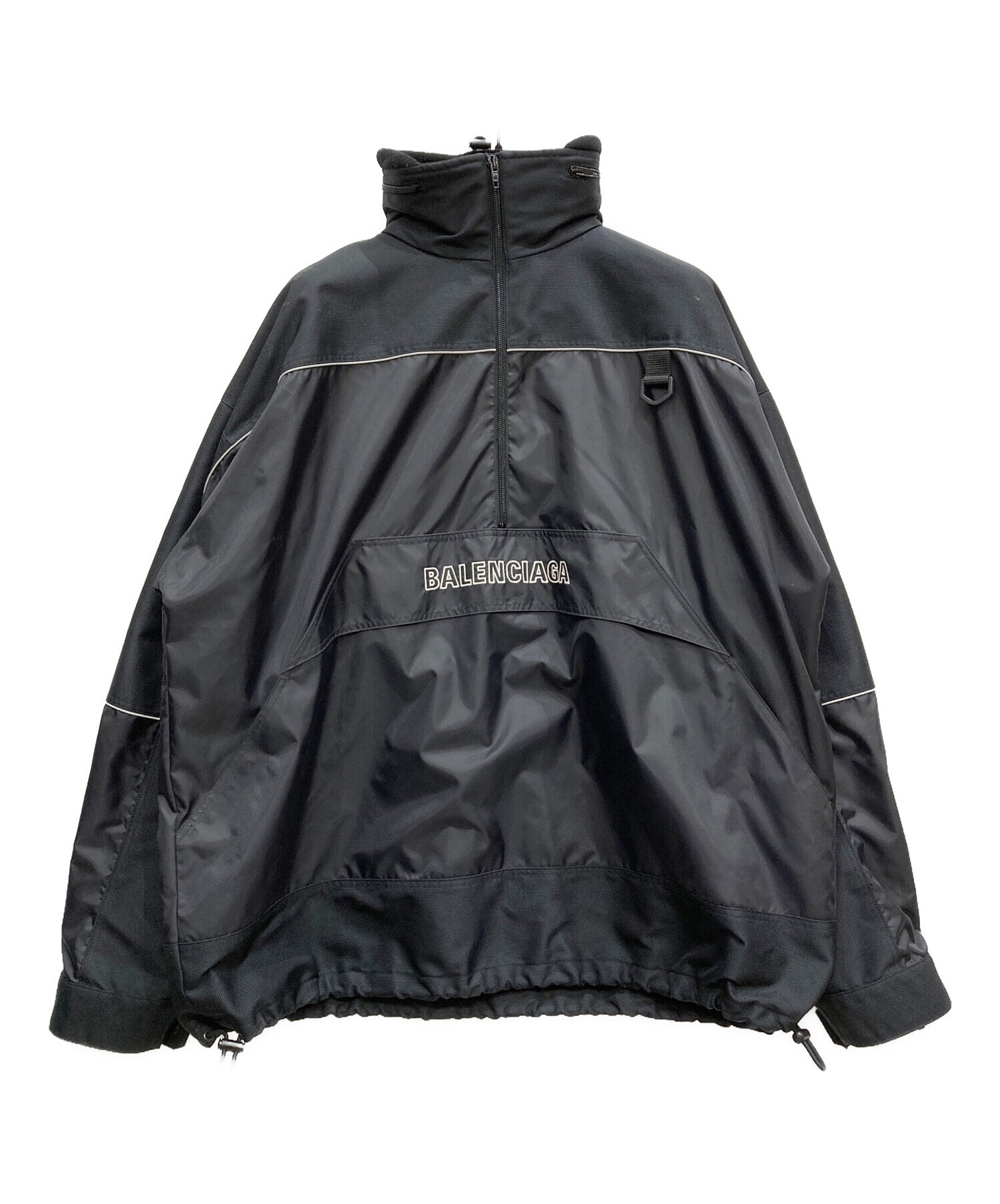 BALENCIAGA シルクジャケット バレンシアガ　ブラック 中古・古着通販】BALENCIAGA (バレンシアガ) ジャケット ブラック