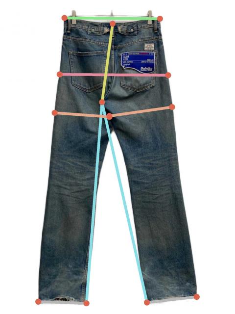 中古・古着通販】DAIRIKU (ダイリク) Flower Cross Embroidery Slim 
