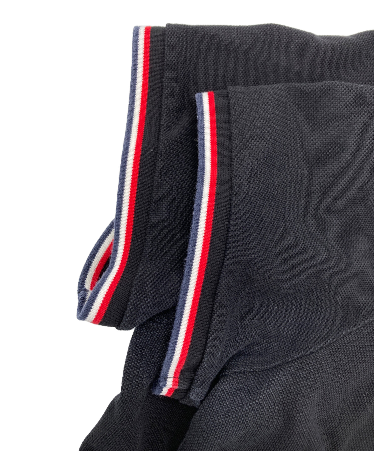中古・古着通販】MONCLER (モンクレール) ワッペンポロシャツ ブラック