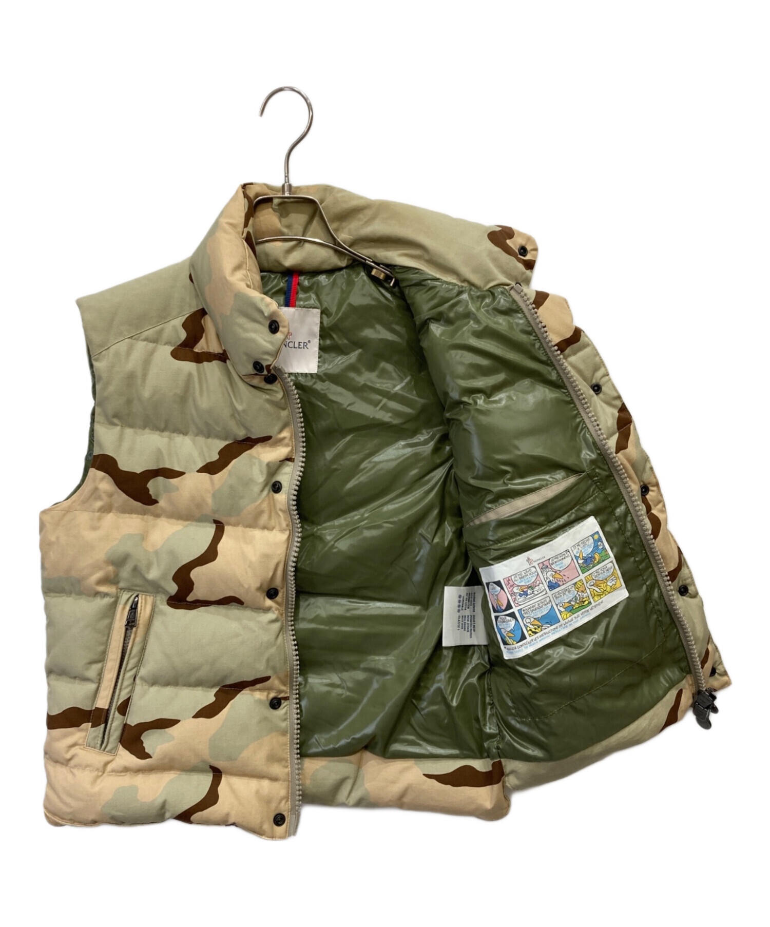 中古・古着通販】MONCLER (モンクレール) ダウンベスト ベージュ
