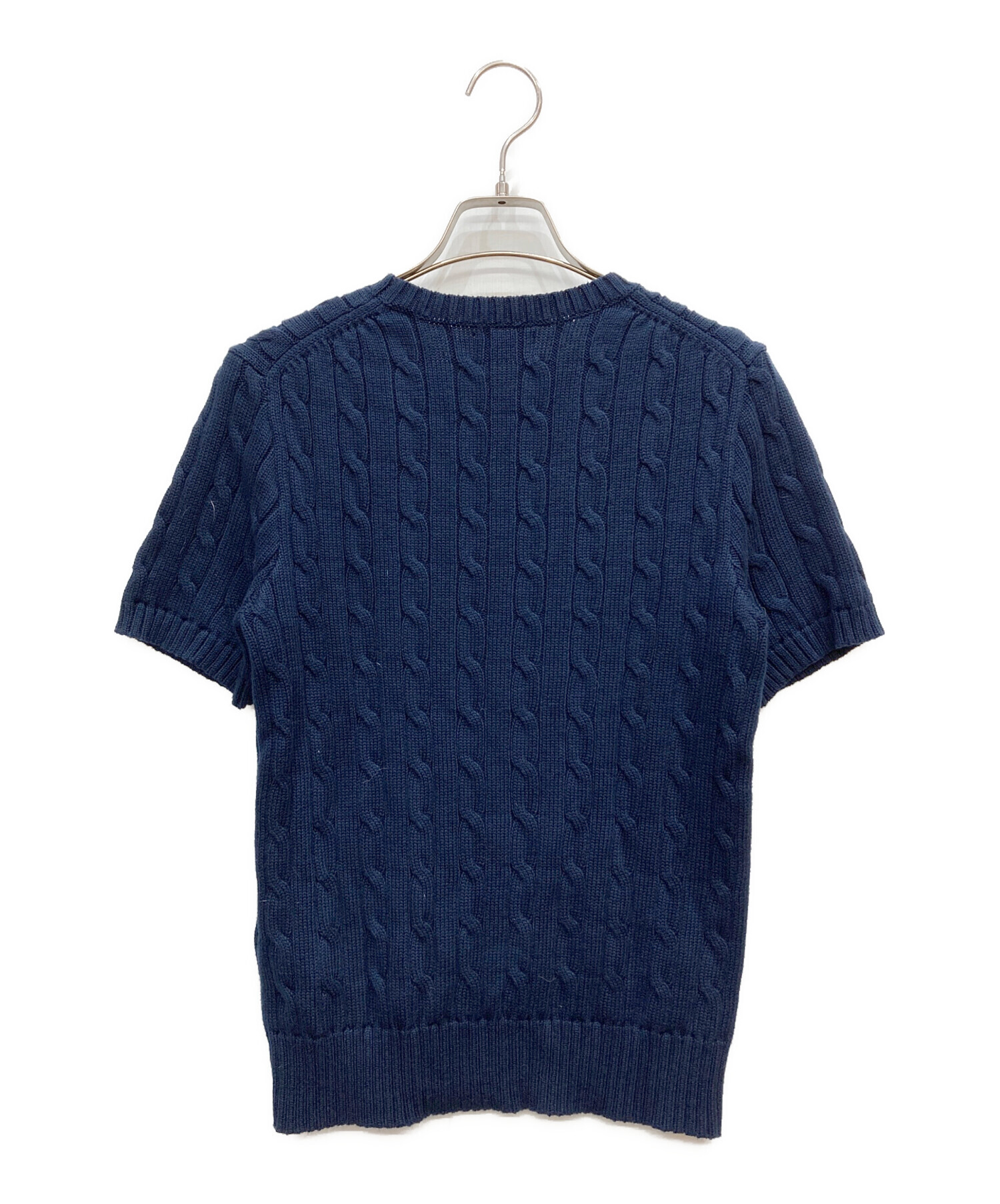 Ralph Lauren 半袖 リブニット ネイビーM 中古・古着通販】POLO RALPH LAUREN (ポロ・ラルフローレン) 半袖