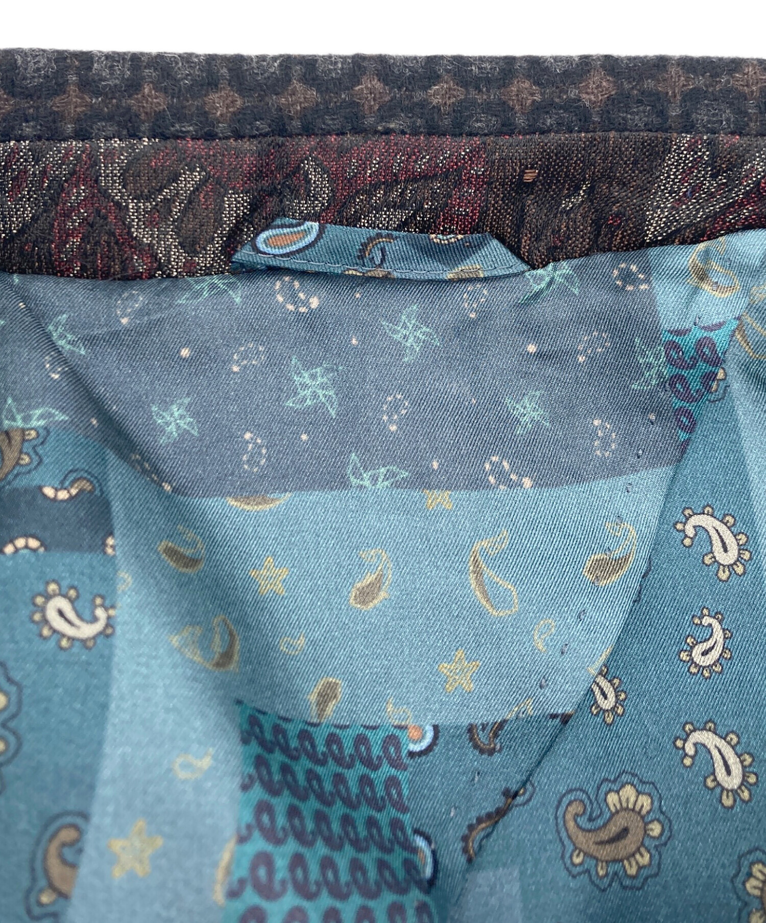 中古・古着通販】ETRO (エトロ) カシミヤ混ウールテーラードジャケット