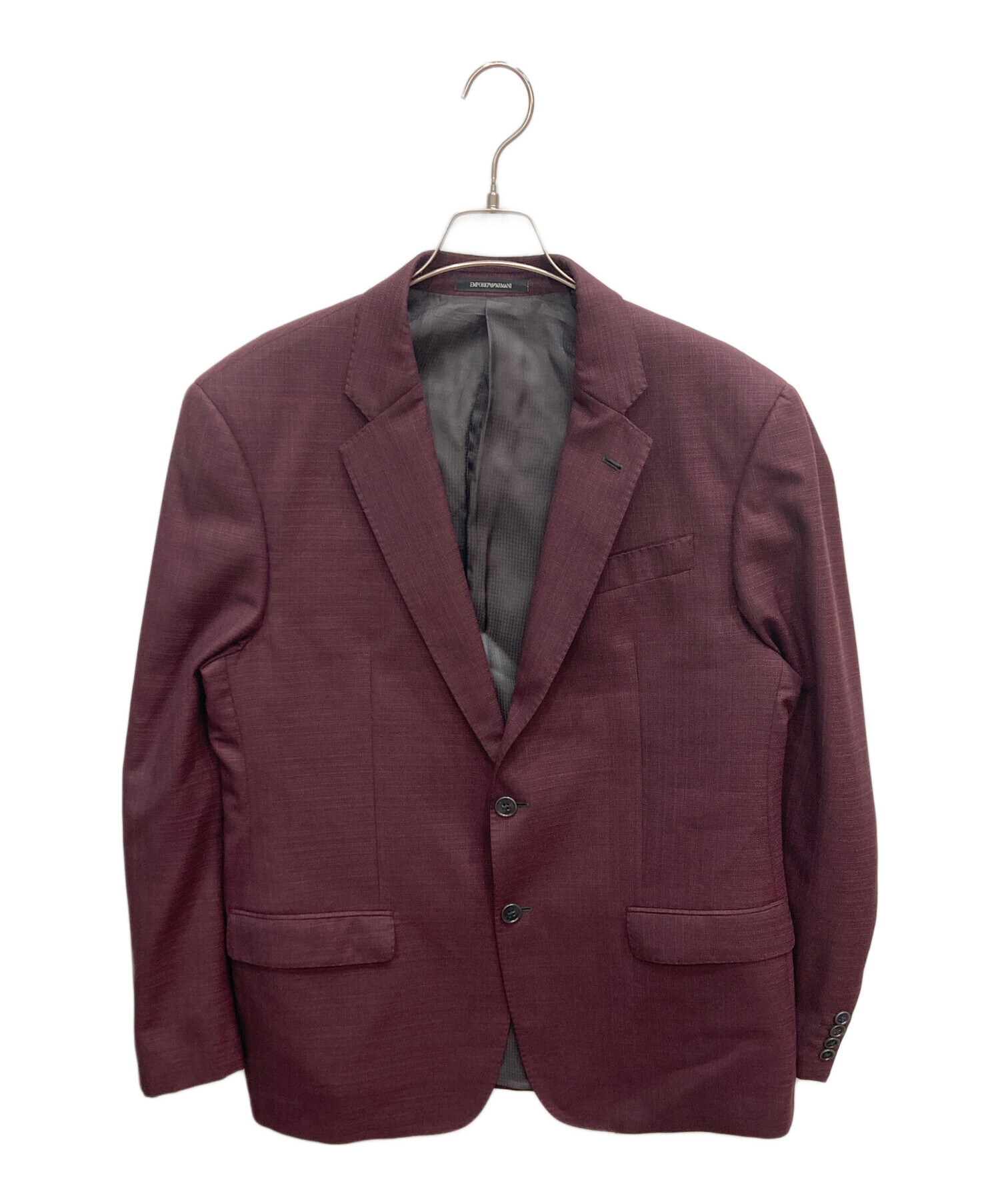 美品EMPORIO ARMANI ウールジャケット40 アシンメトリー ジップ 中古・古着通販】EMPORIO ARMANI (エンポリオ アルマーニ) ウール