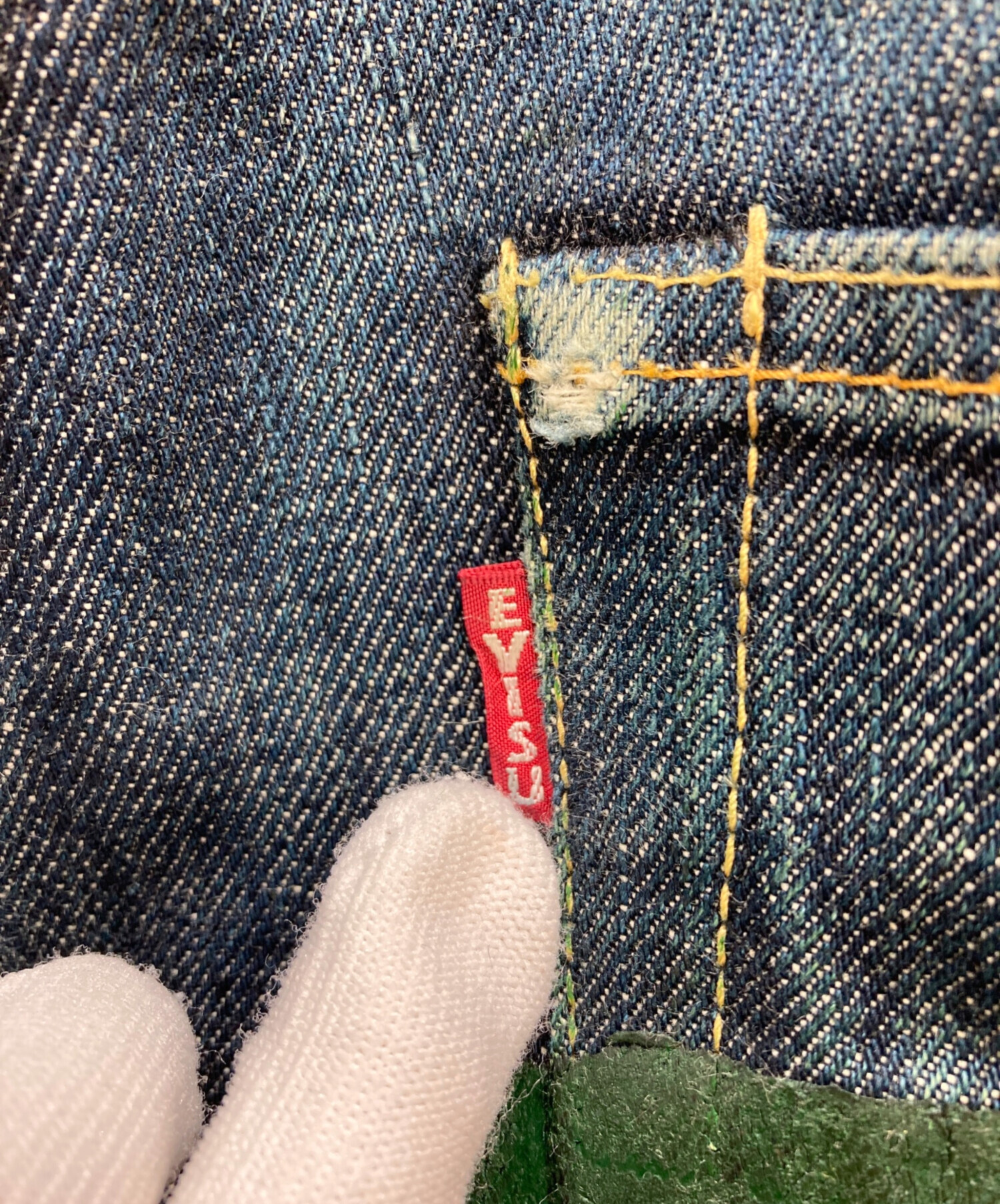 中古・古着通販】EVISU (エヴィス) ビックカモメペイントデニムパンツ