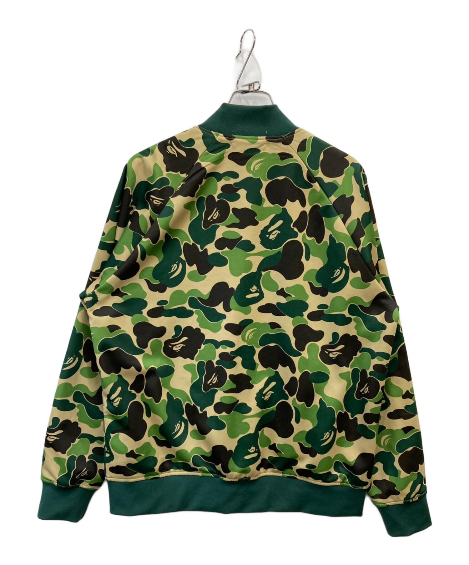 A BATHING APE カモフラ柄 トラックジャケット グリーン S 中古・古着通販】A BATHING APE (アベイシングエイプ) カモフラ