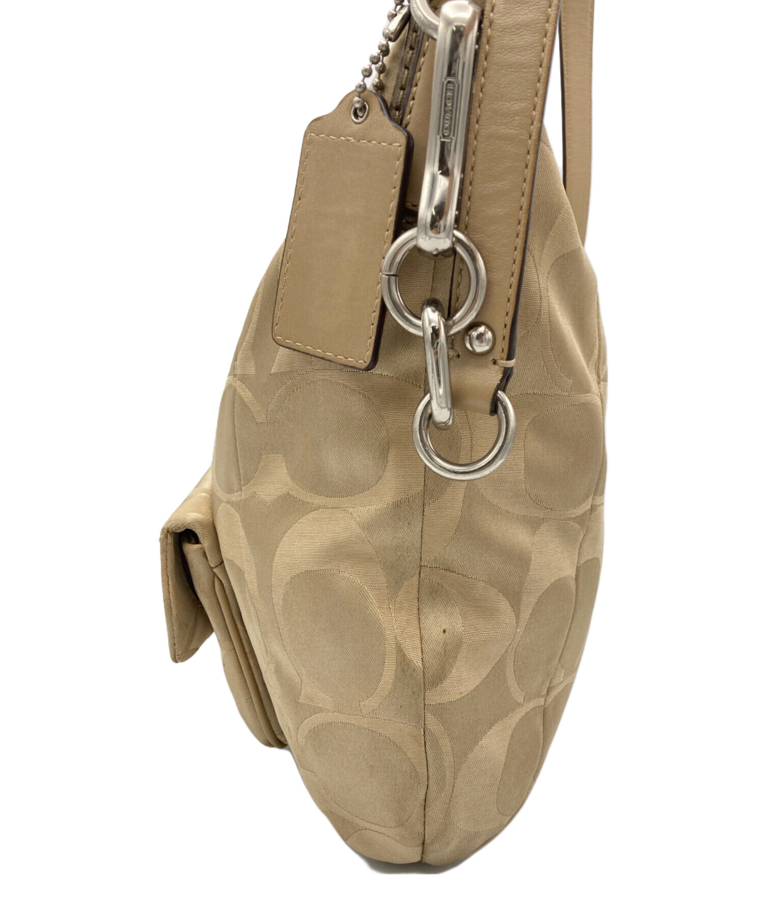 中古・古着通販】COACH (コーチ) 2WAYショルダーバッグ ベージュ
