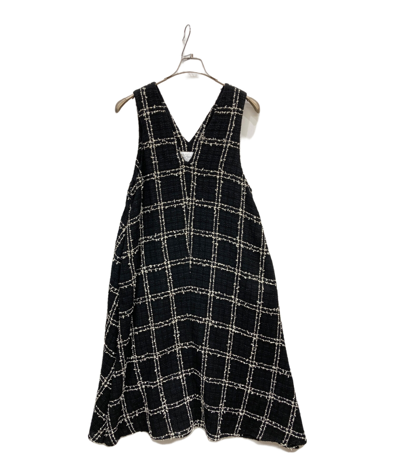 中古・古着通販】BEARDSLEY (ビアズリー) ツイードフレアワンピース