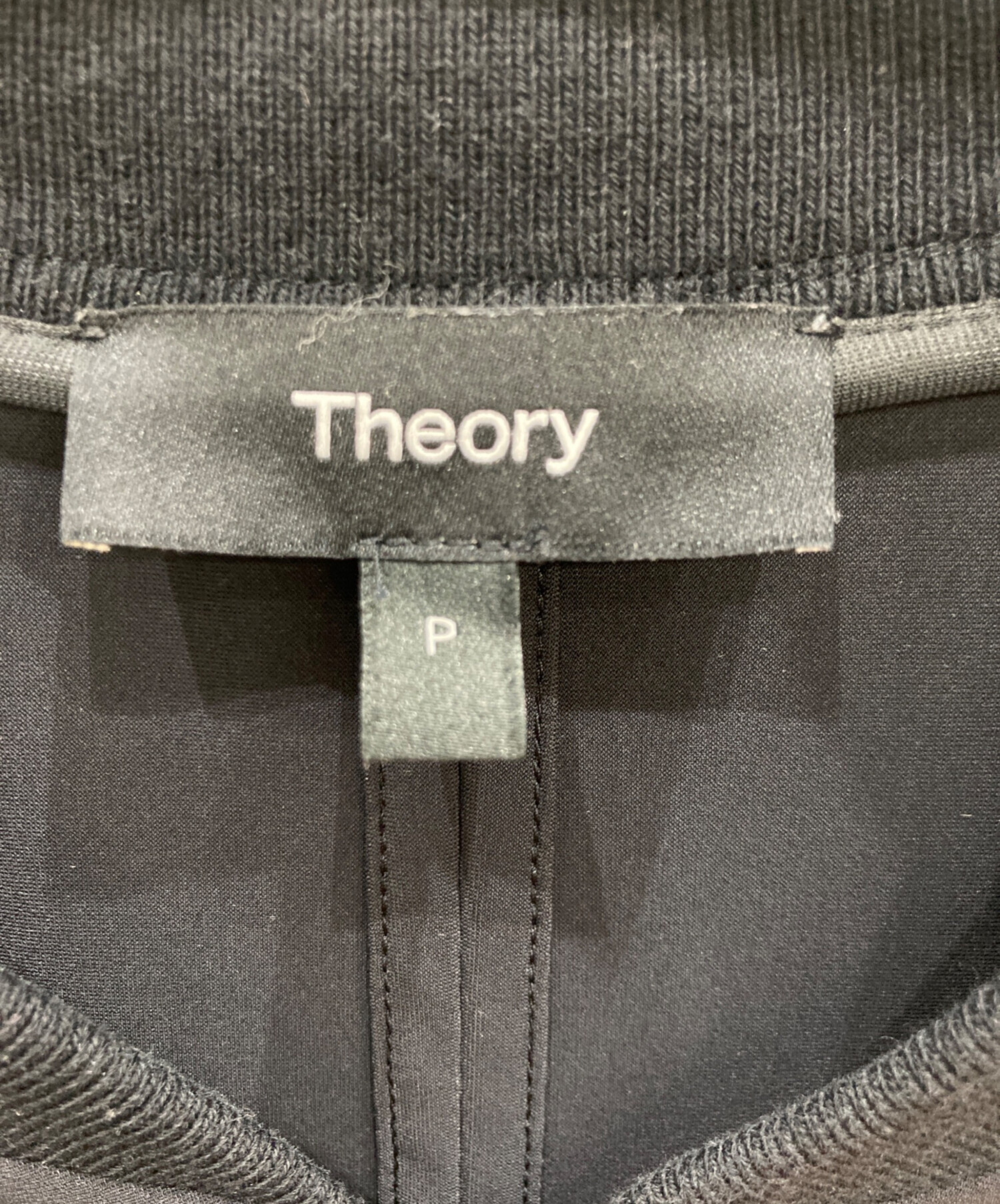 中古・古着通販】theory (セオリー) ブルゾン ブラック サイズ:SIZE P