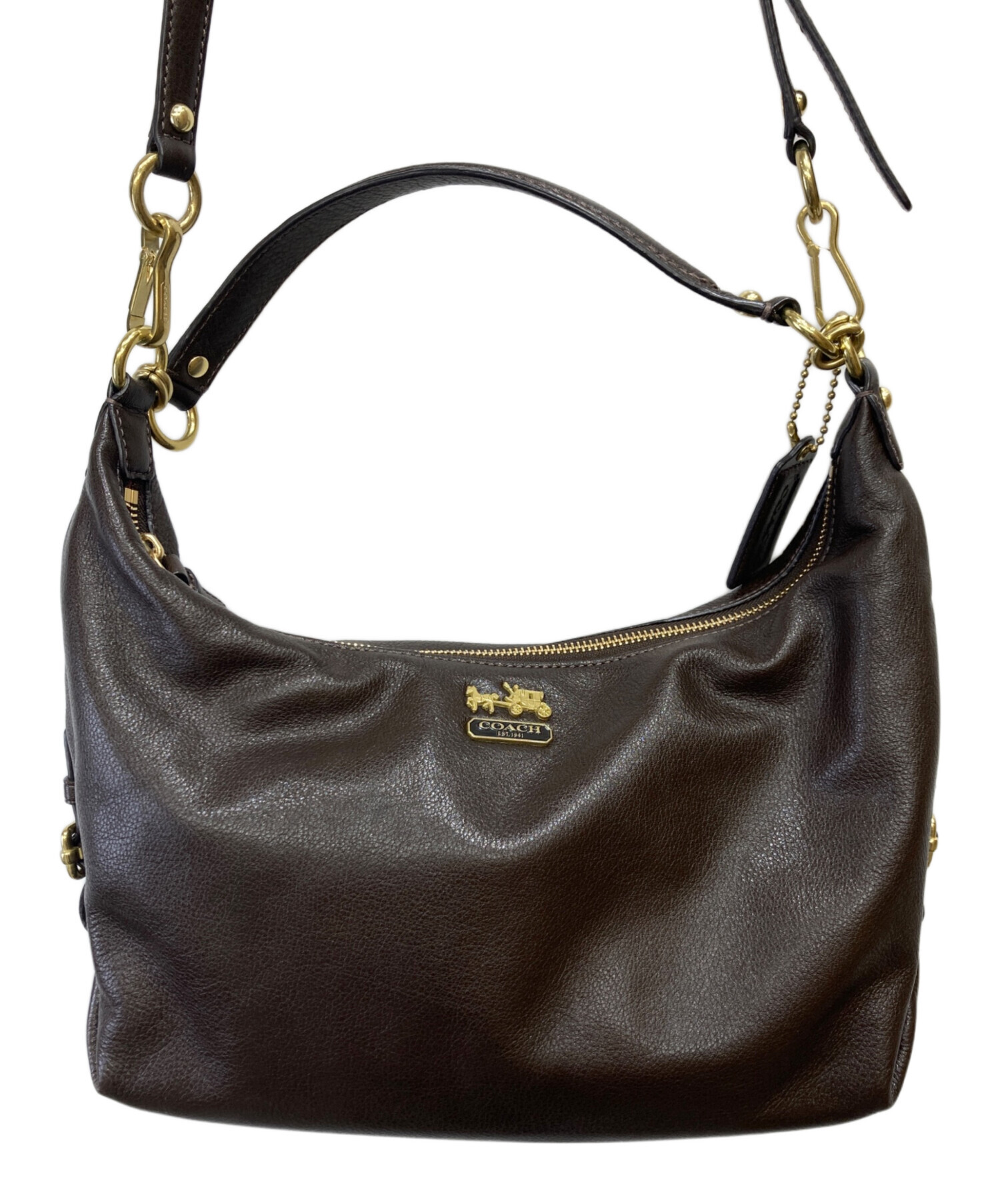 中古・古着通販】COACH (コーチ) 2WAYバッグ ブラウン｜ブランド・古着