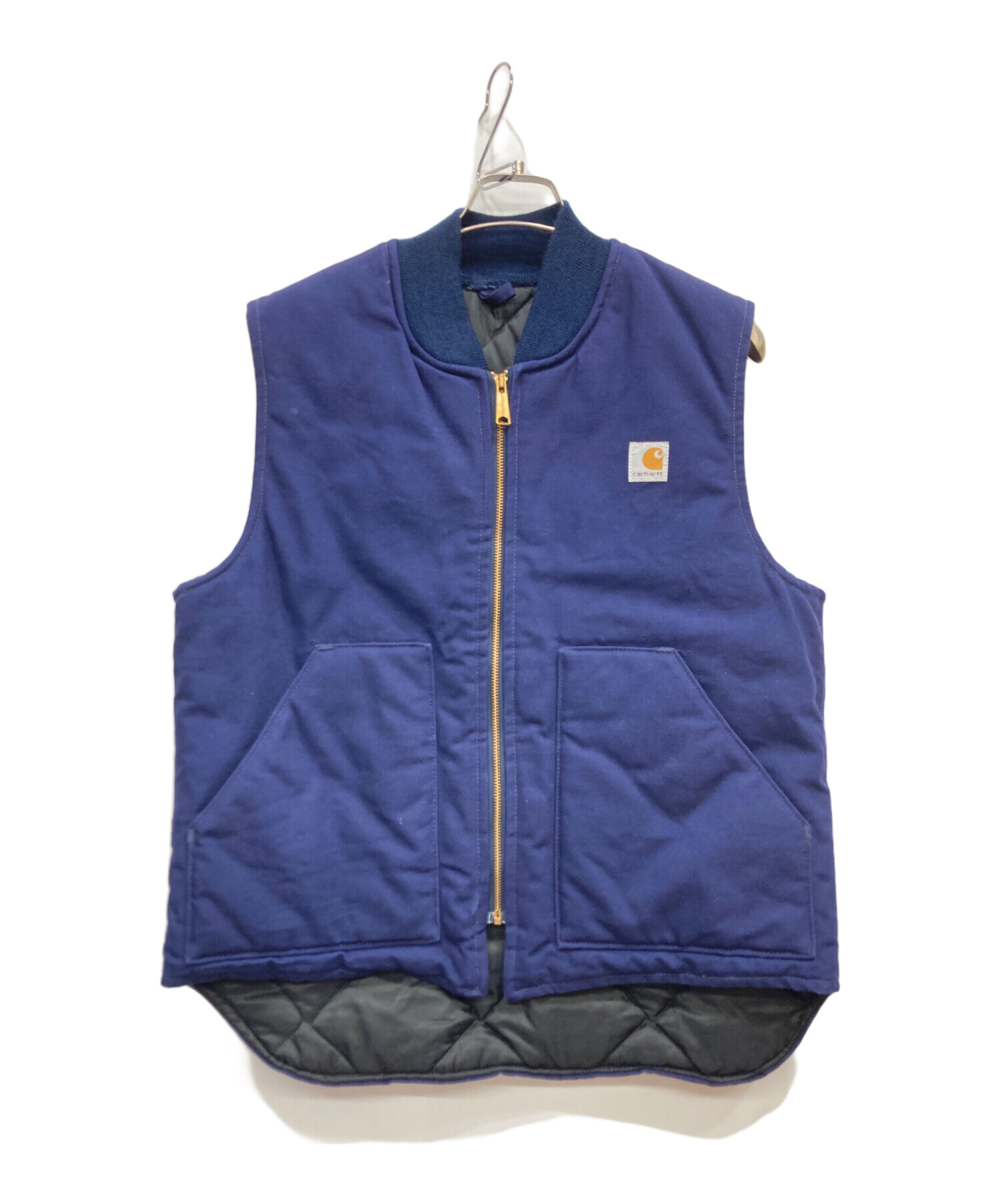 中古・古着通販】CarHartt (カーハート) ワークベスト ブルー サイズ:L