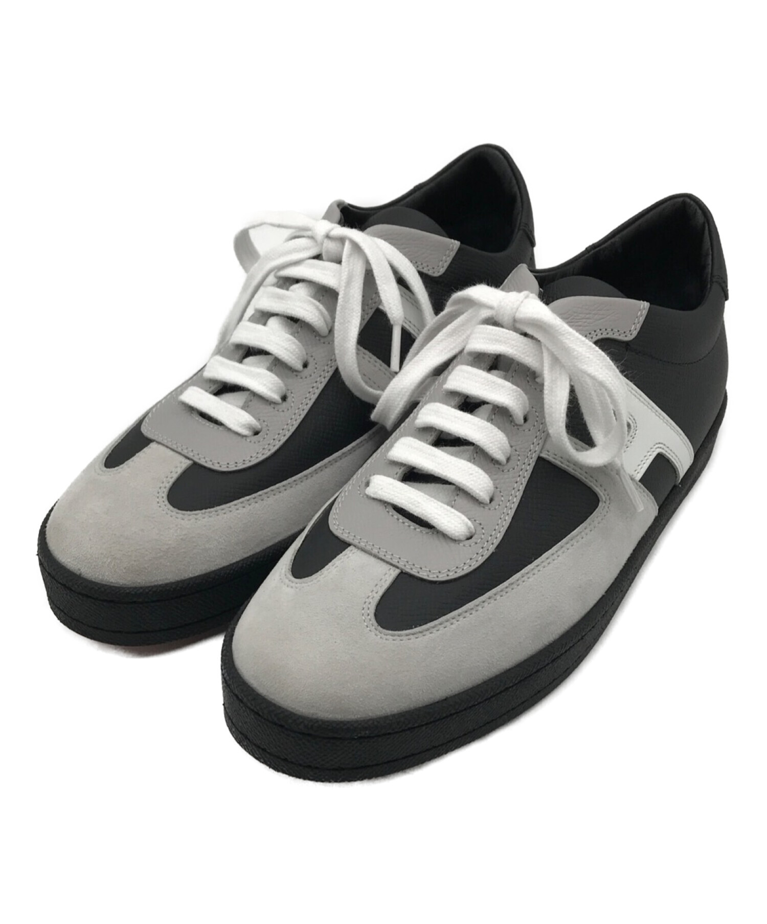 HERMES エルメス レザー シューズ スニーカー 37 1/2 白＊41994 レザー