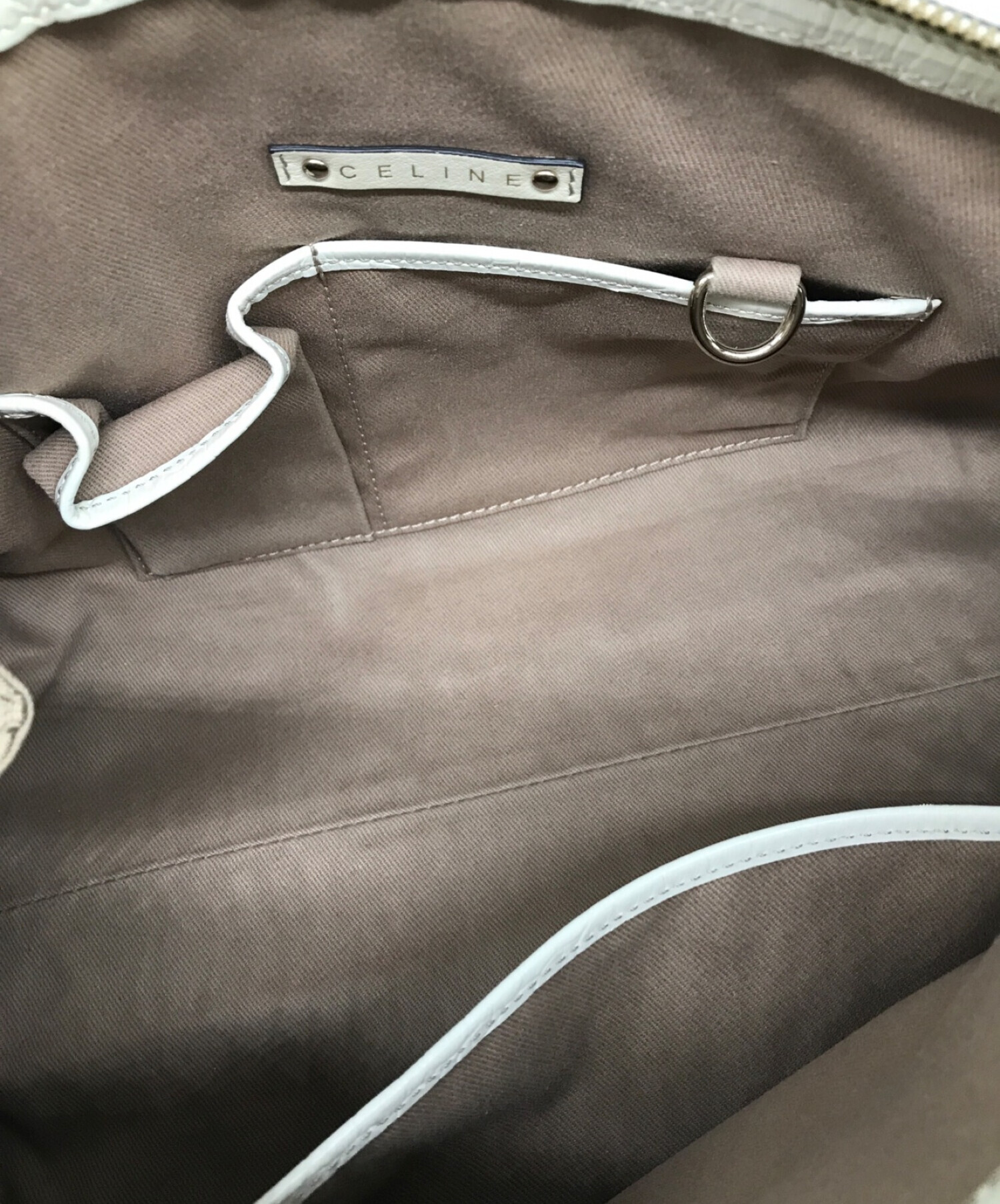 中古・古着通販】CELINE (セリーヌ) マカダム柄キャンバスハンドバッグ