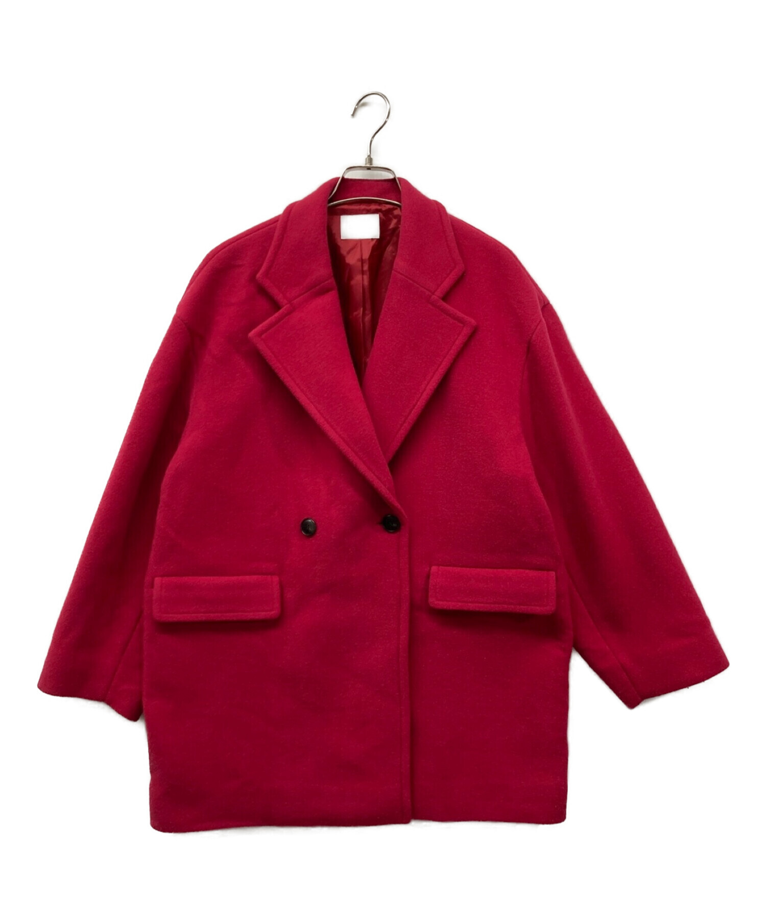 SHIPS any: ノンミュールジングウール コクーン ミディ ダブル コート