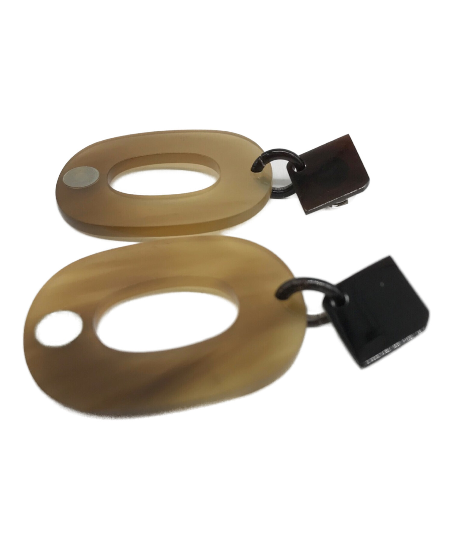 中古・古着通販】HERMES (エルメス) バッファローホーンピアス