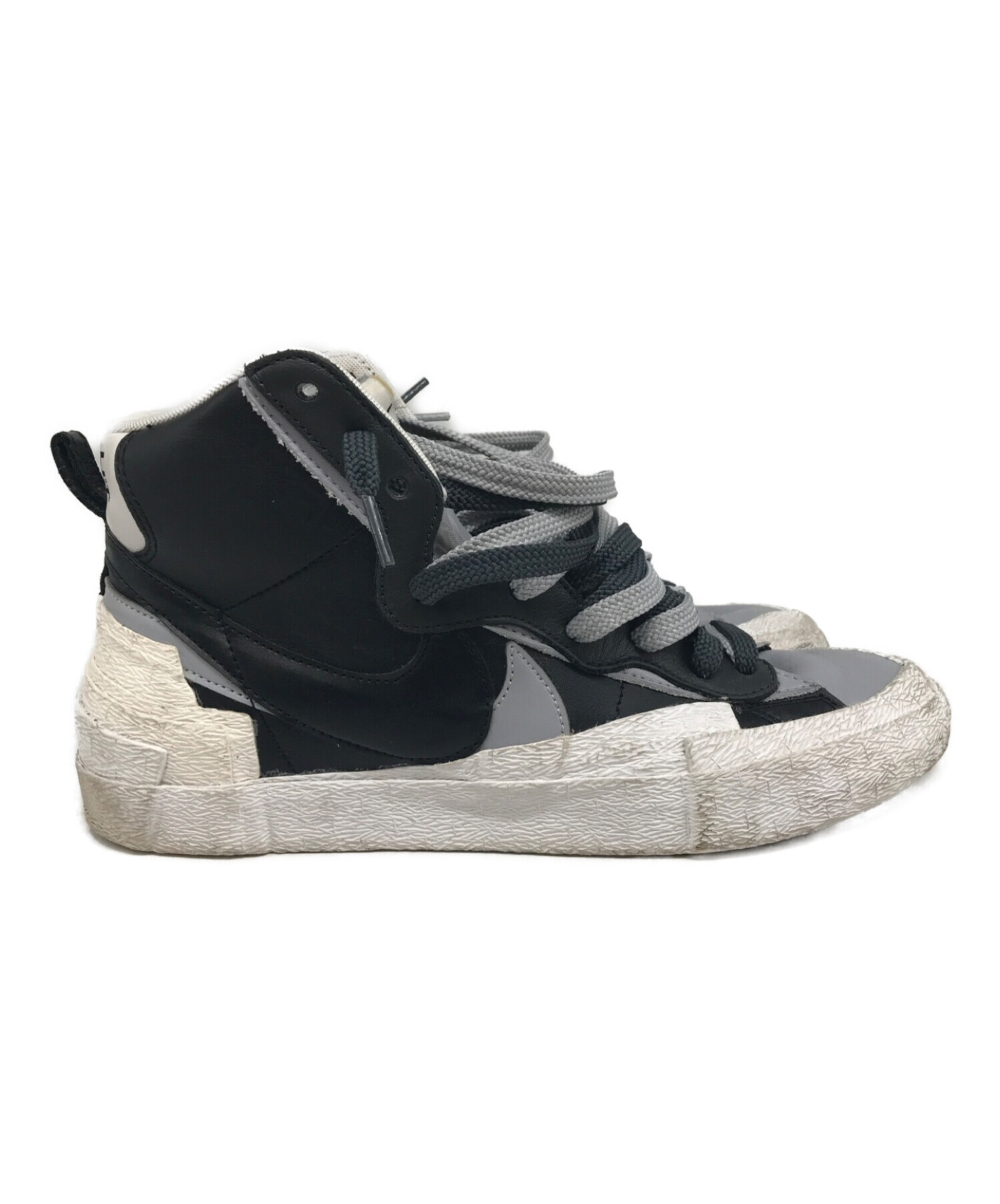中古・古着通販】NIKE (ナイキ) sacai (サカイ) BLAZER MID Black/Wolf 
