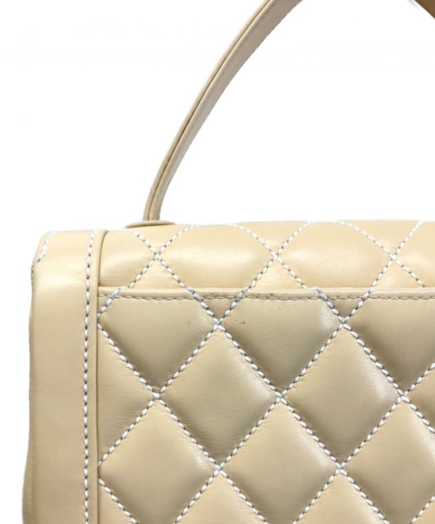 CHANEL ハンドバッグ　マトラッセ　ワイルドステッチ ラムスキン 中古・古着通販】CHANEL (シャネル) マトラッセ ハンドバッグ