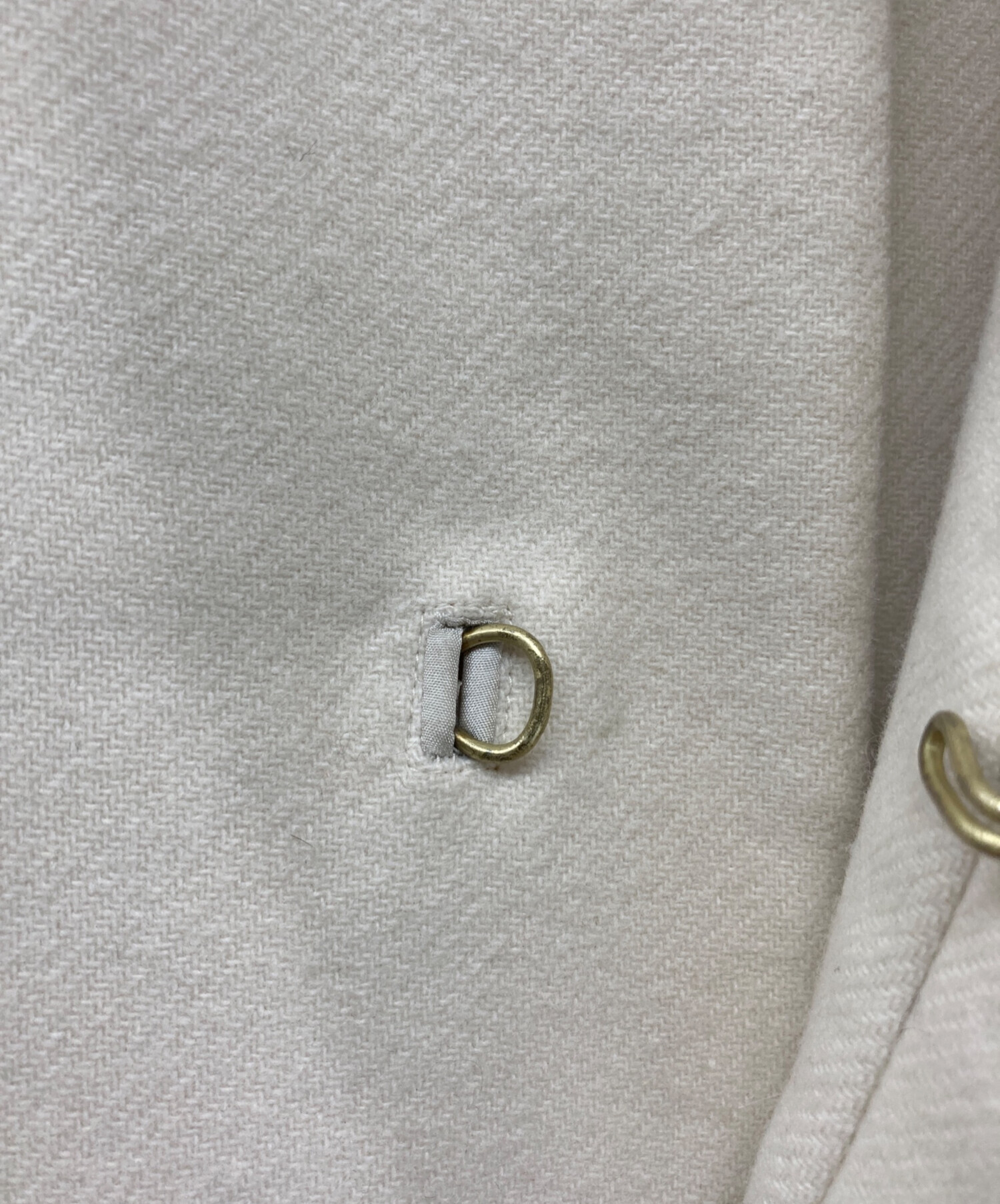 【美品】Drawer　ドゥロワー　ノーカラーコート　コクーン　ベージュ Drawer（ドゥロワー）の「Drawer ウールカシミヤ2WAYノーカラー