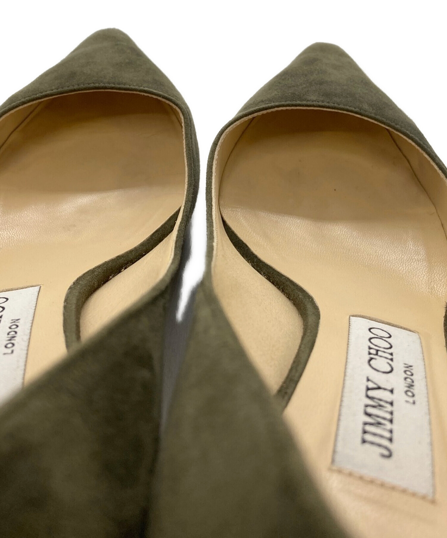 中古・古着通販】JIMMY CHOO (ジミーチュウ) パンプス オリーブ サイズ 