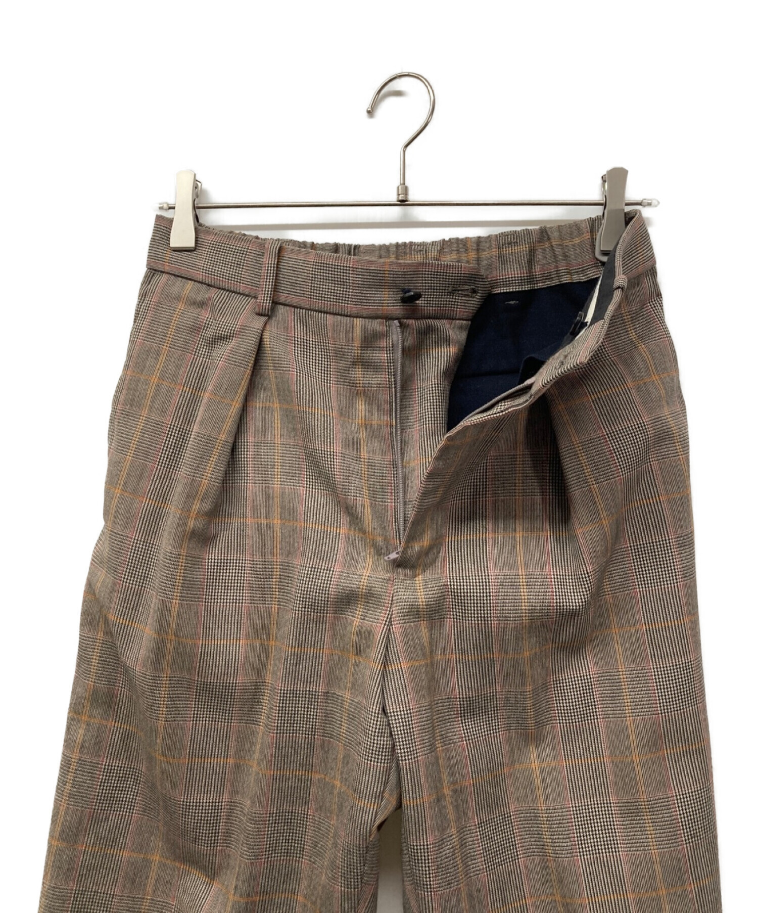 中古・古着通販】MARKAWARE (マーカウェア) FRONT PLEATS PEGTOP BROWN 