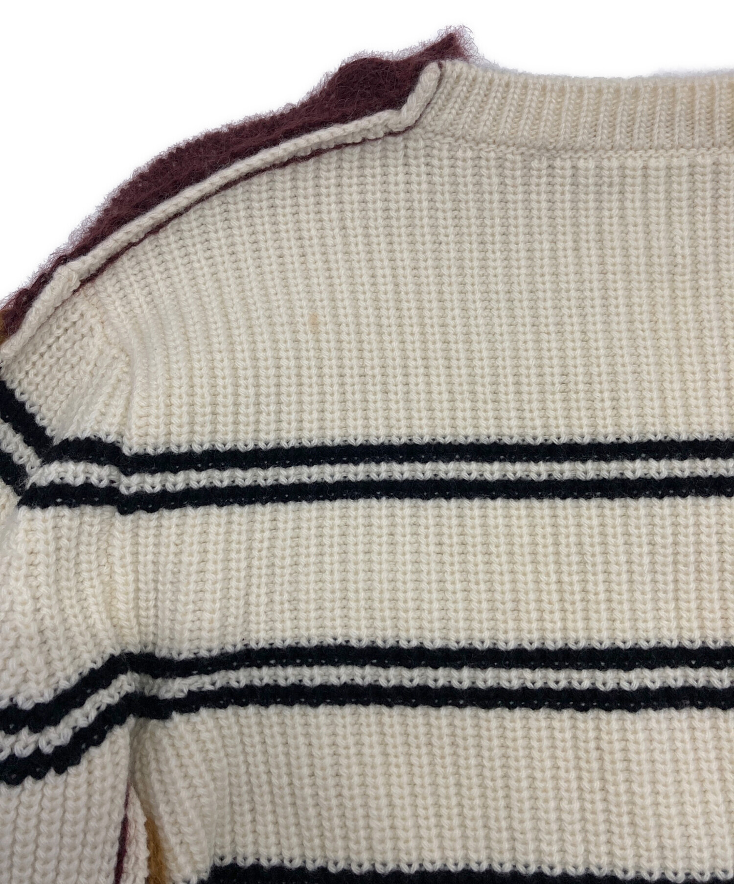 中古・古着通販】MARNI (マルニ) パネルストライプ ニット