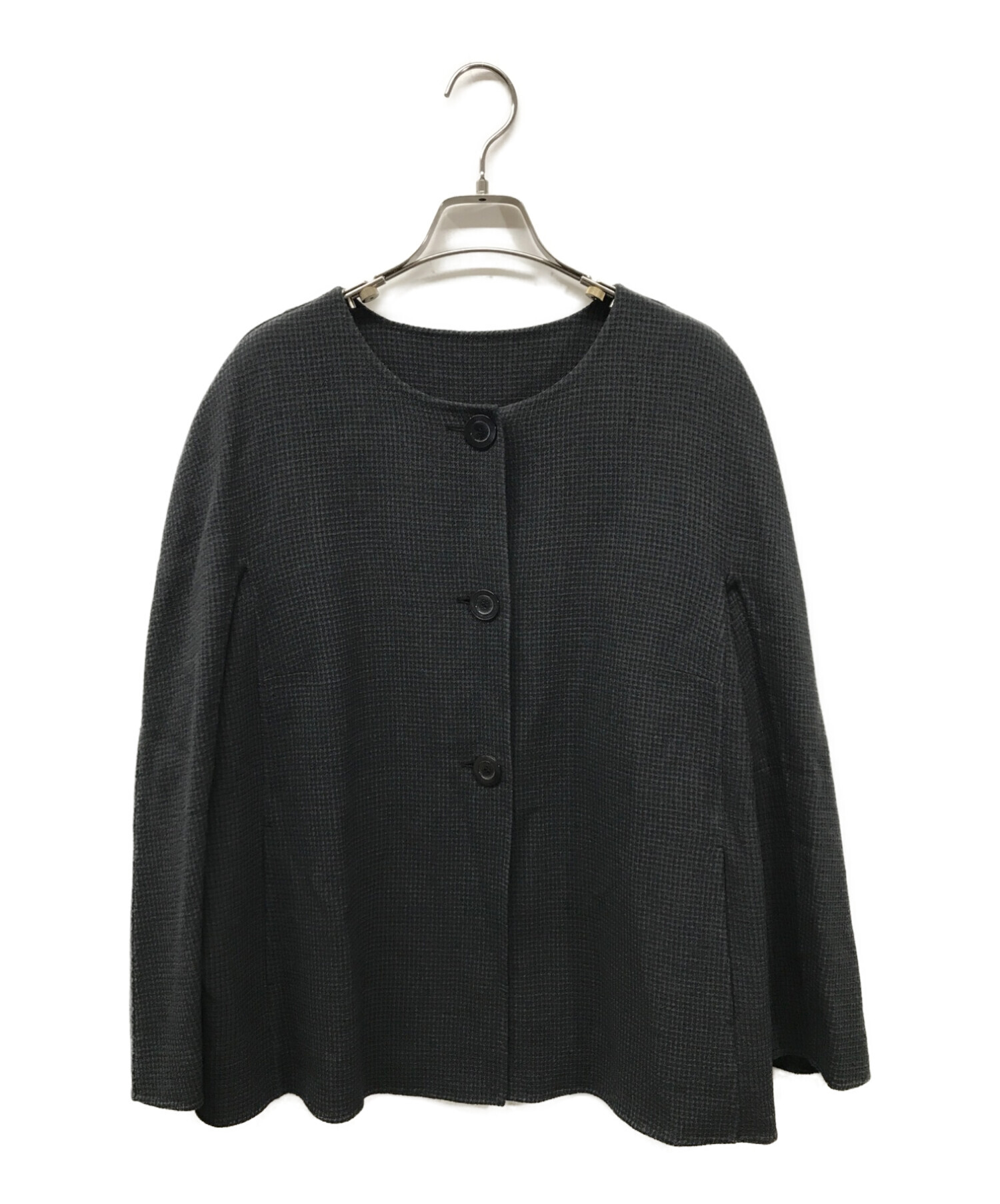 美品　Leilian レリアン ノーカラージャケット　ネイビー　刺繍　ウール　L ノーカラージャケット|レリアン | レリアン公式オンラインストア