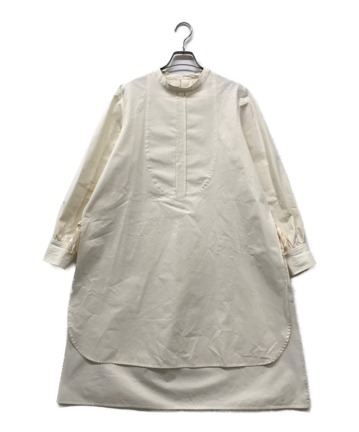 中古・古着通販】Heriter (エリテ) ブラウスワンピース サイドスリット 