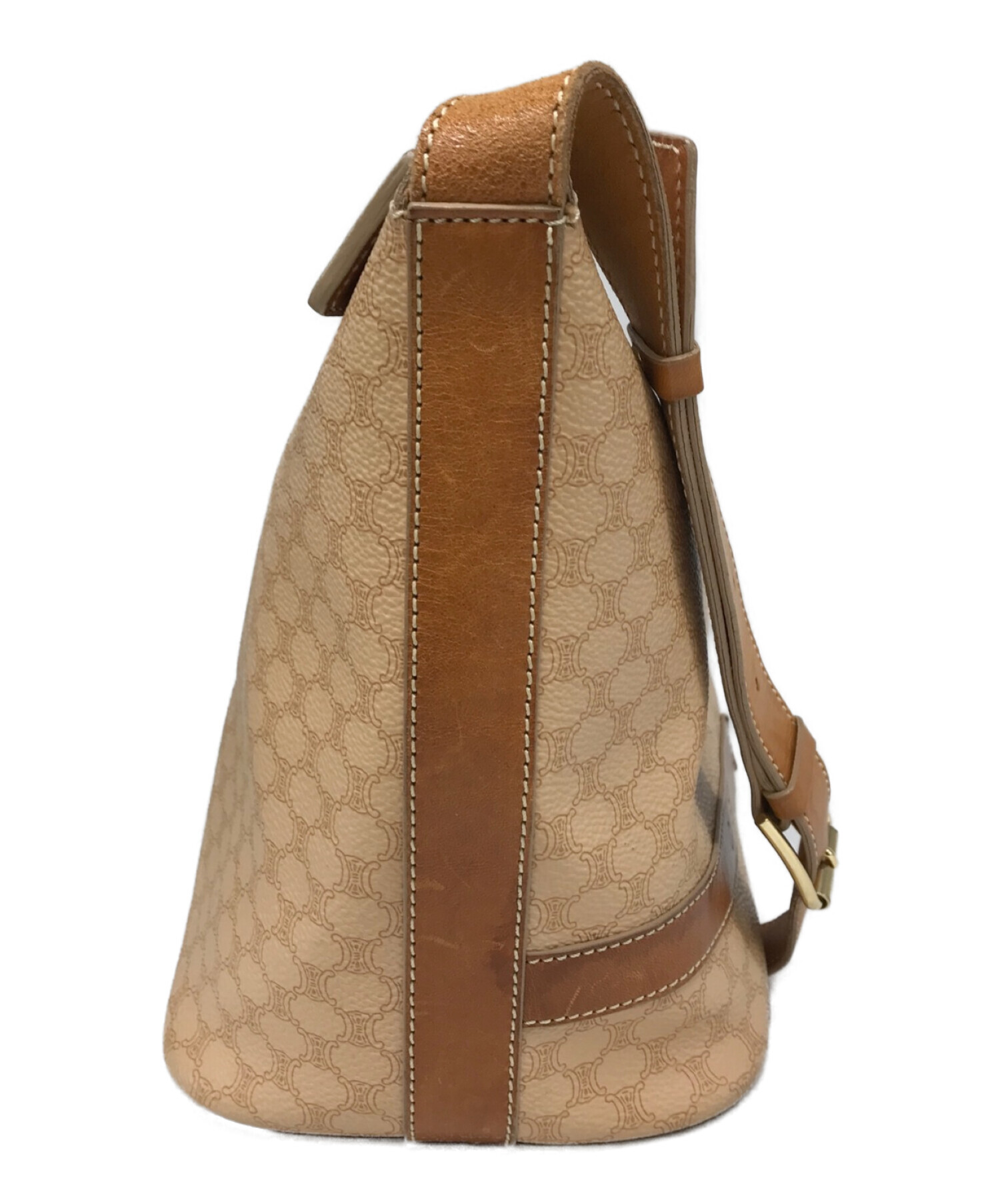 中古・古着通販】CELINE (セリーヌ) マカダム柄ショルダーバッグ  