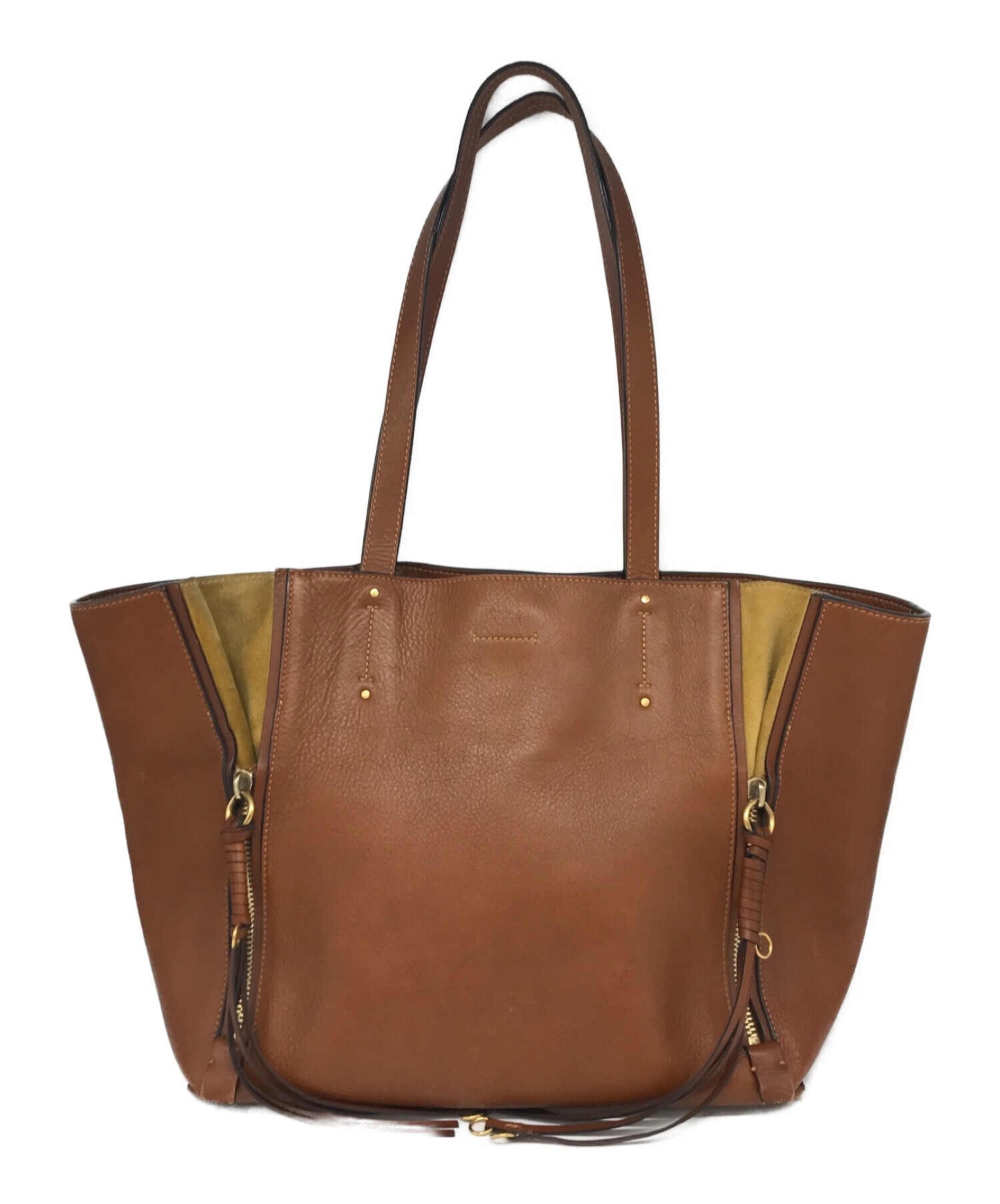 Chloe クロエ トートバッグ マイロ ライトブルー レザー ハンドバッグ